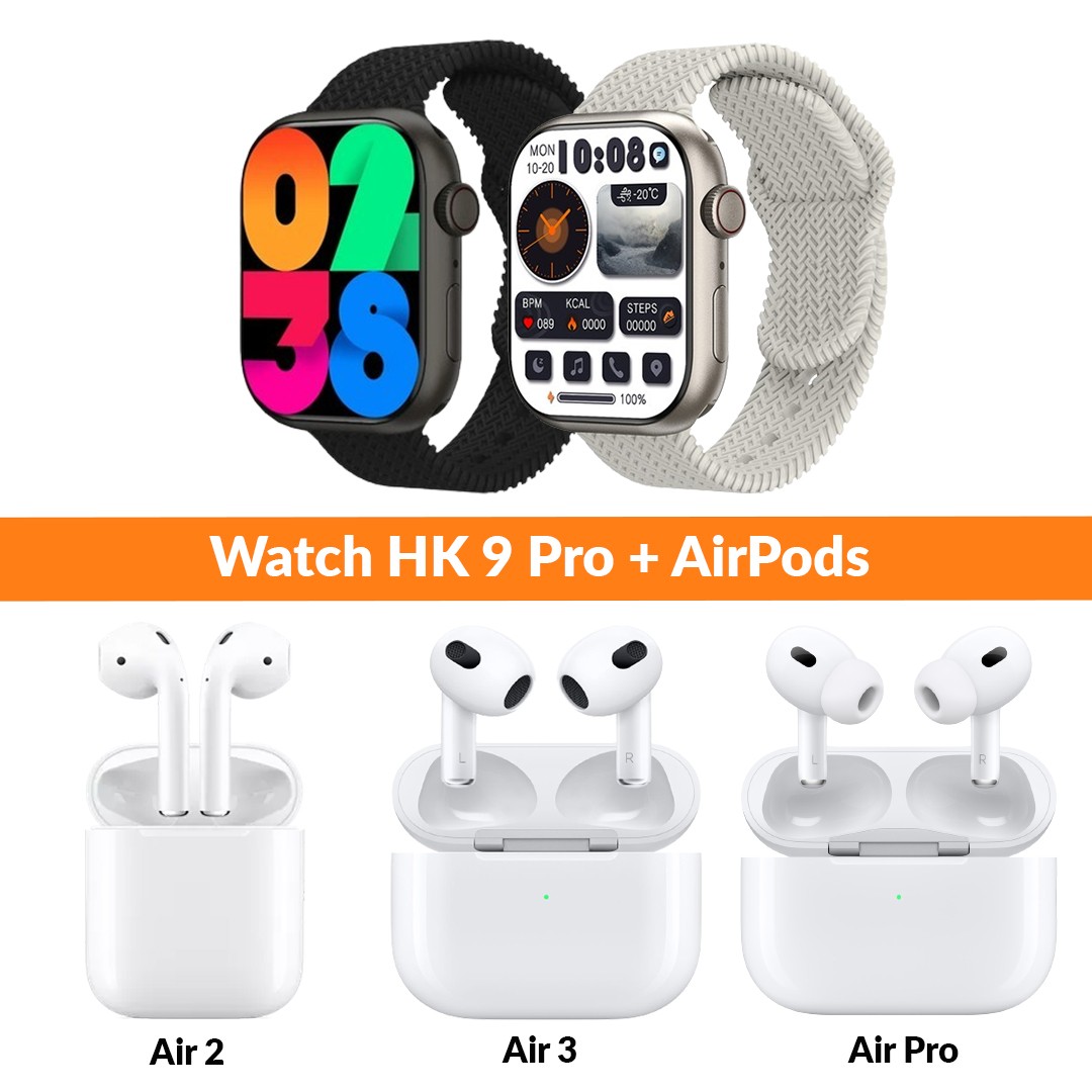 Hk 9 Pro Akıllı Saat + AirPods