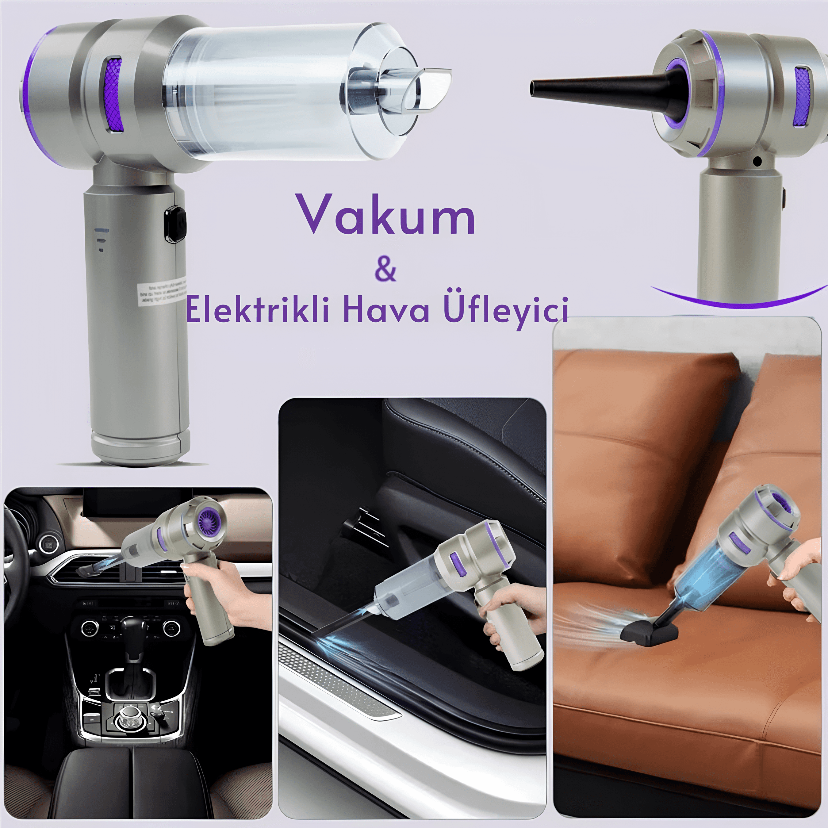 Üflemeli Kablosuz Elektrikli Süpürge