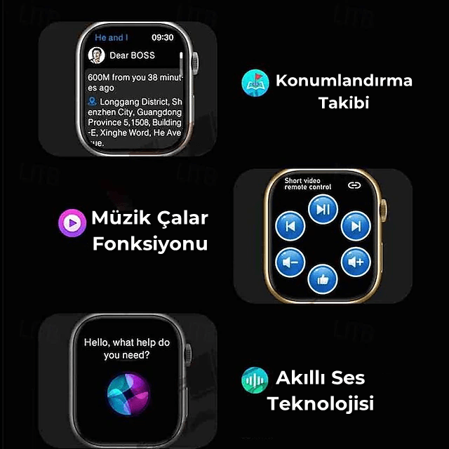 Watch HK 9 Pro Mini (41MM) Süper Amoled Akıllı Saat