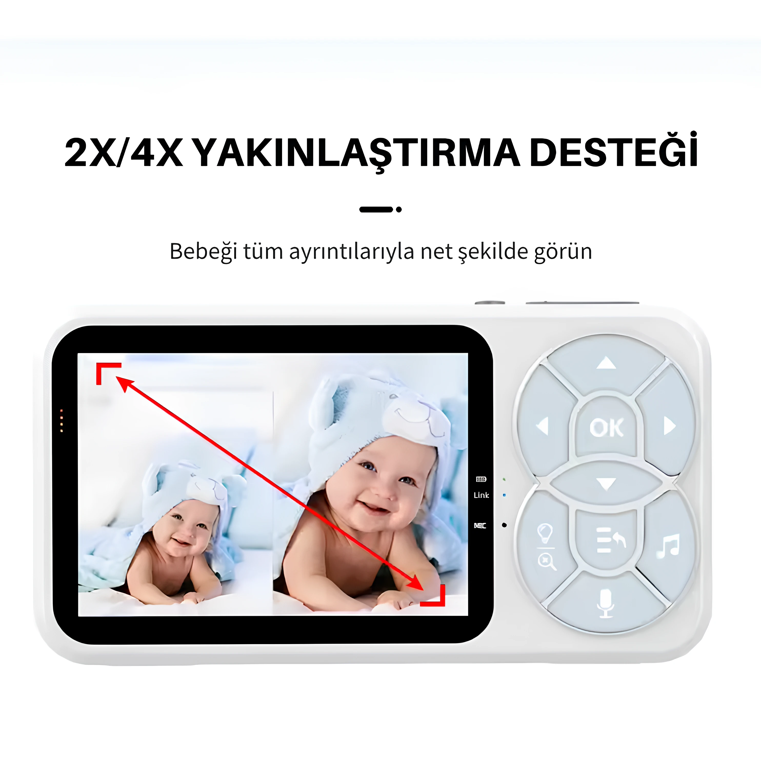 Monitörlü Akıllı Bebek Kamerası