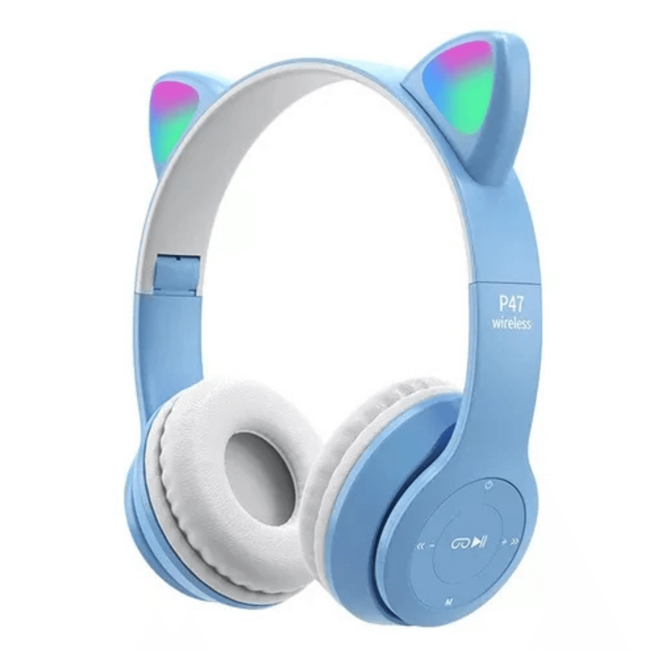 2 Adet Kedili Işıklı Bluetooth Kulaklık