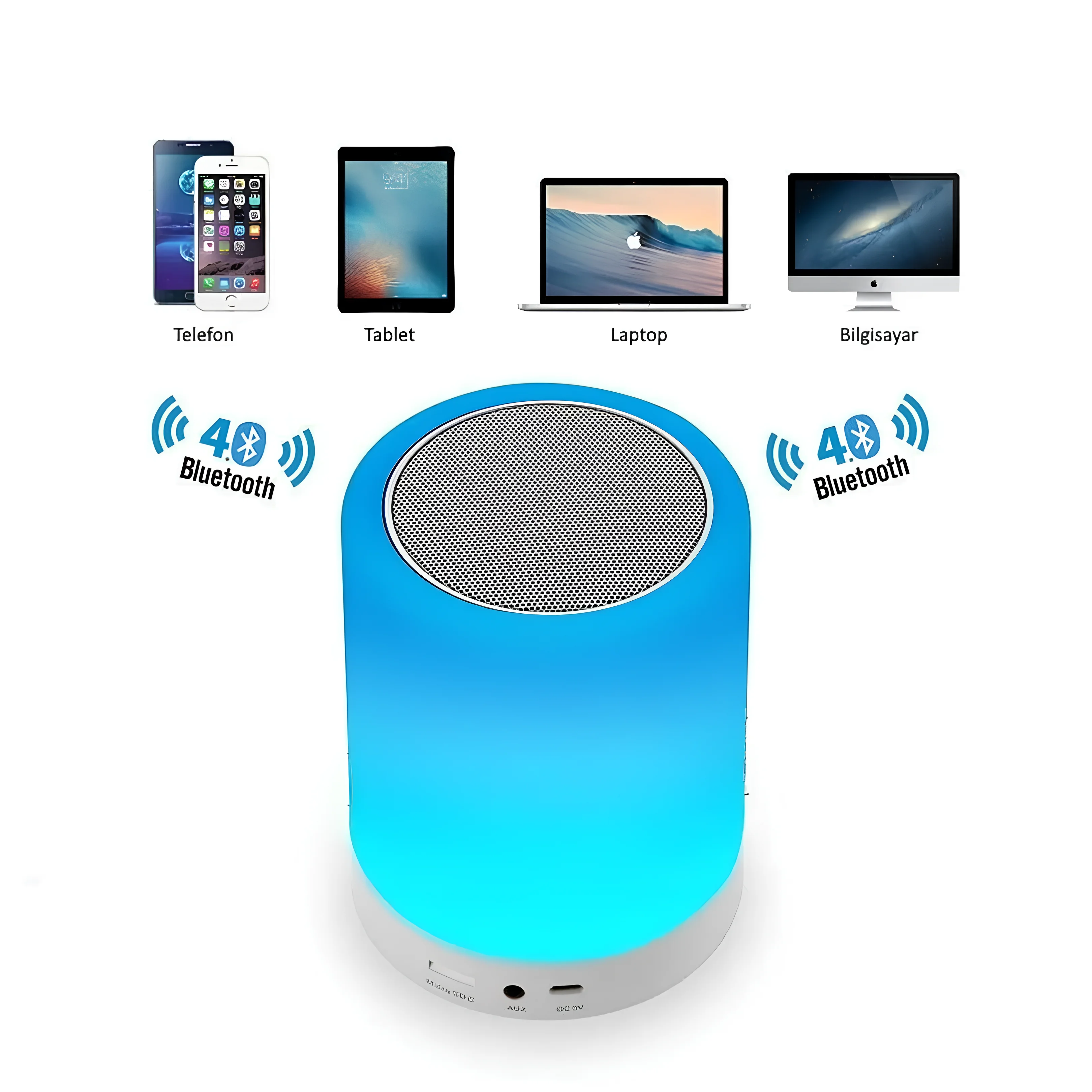 Gece Lambası RGB Bluetooth Speaker