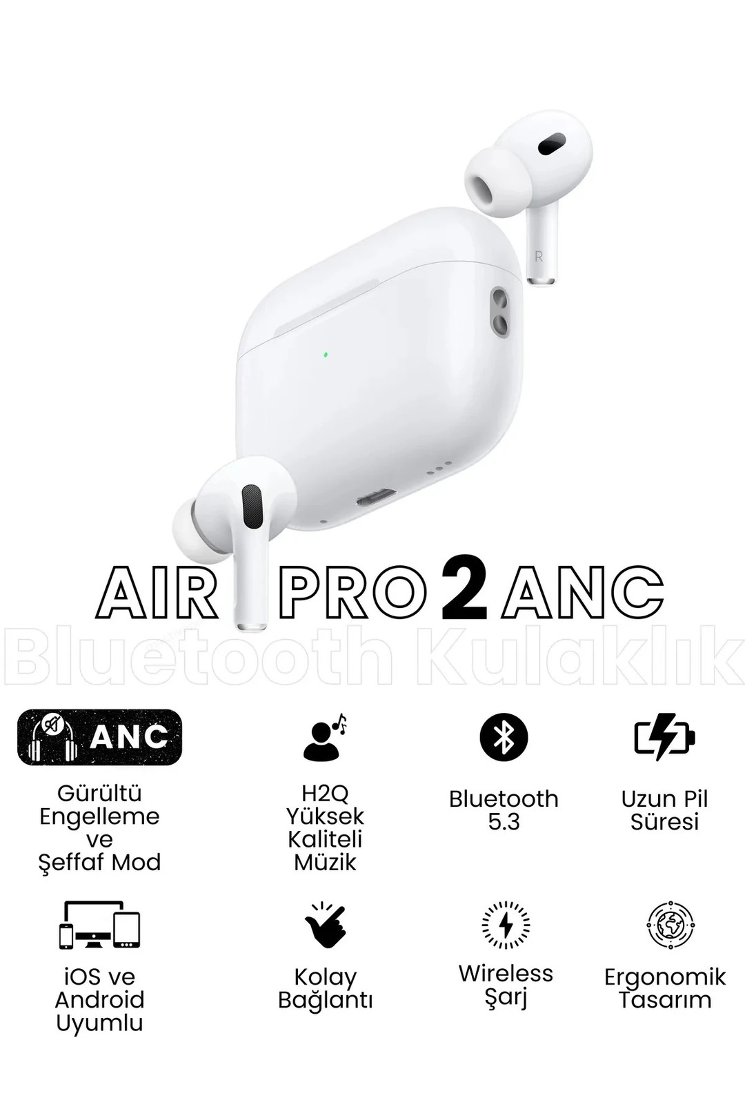 Air Pro 2 Premium ANC Kılıf Hediyeli (2025 Serisi)