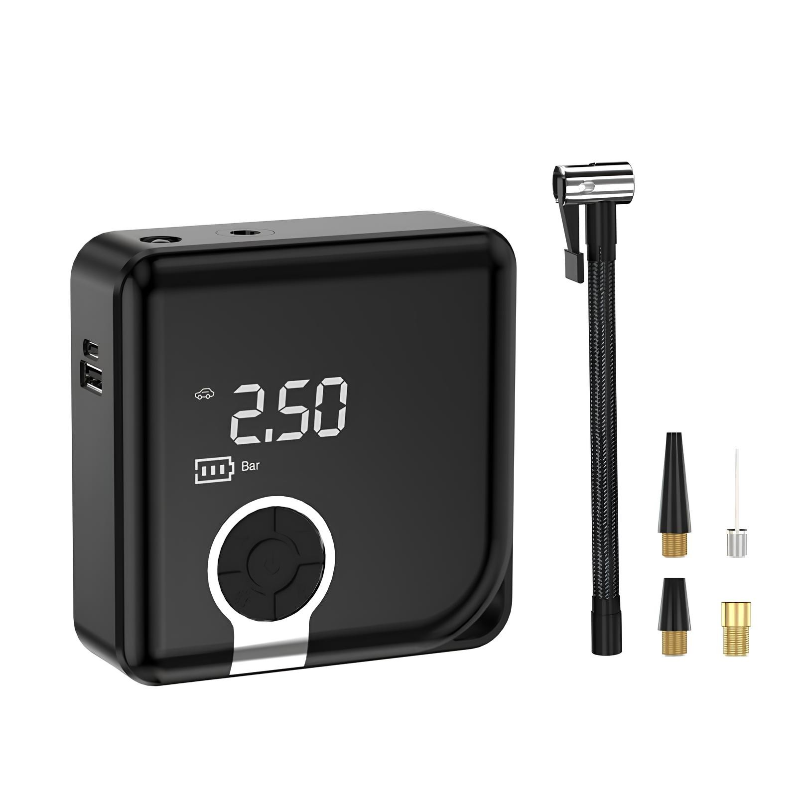 Zyco-001 Taşınabilir Akıllı Dijital Ekranlı Araç Hava Kompresörü