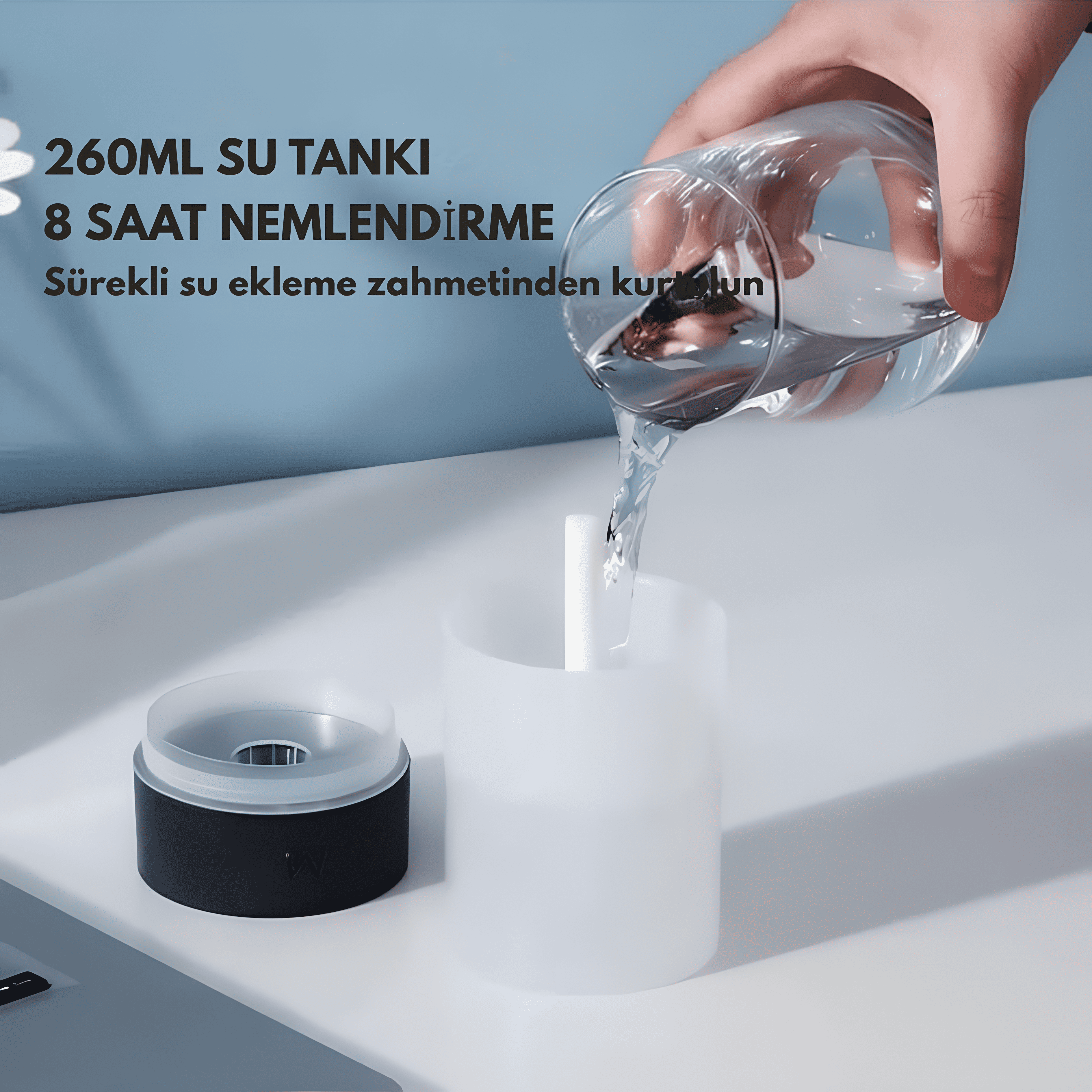 Mini RGB Hava Nemlendirici Ultra Sessiz