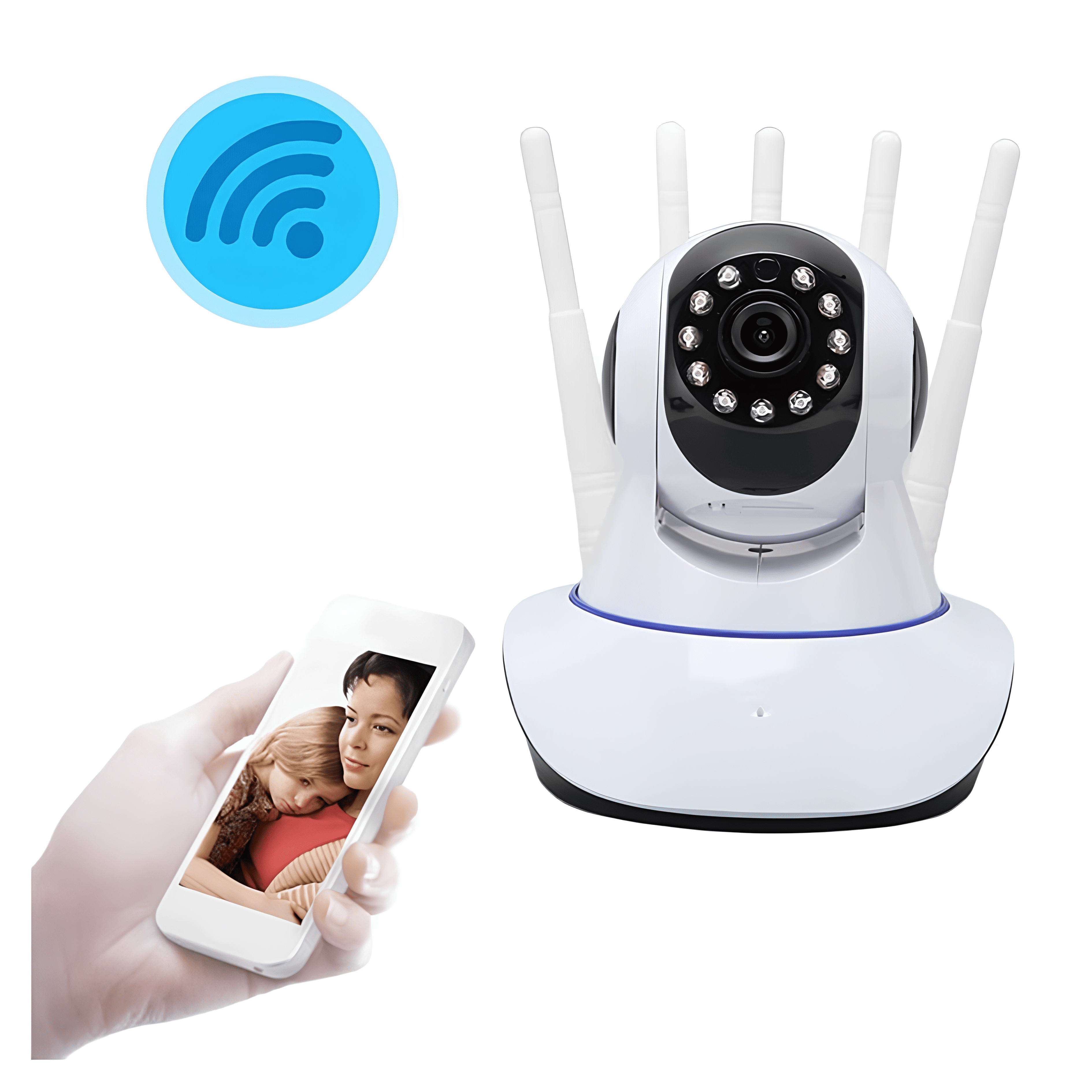 5 Antenli Wi-Fi Akıllı Kamera