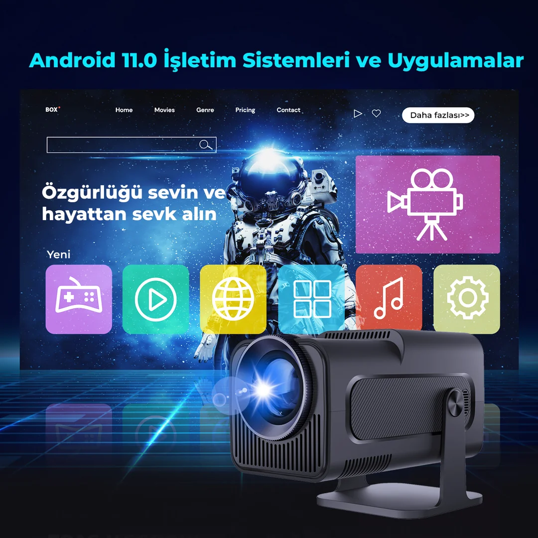 HY320 LED WIFI Android Projeksiyon Cihazı
