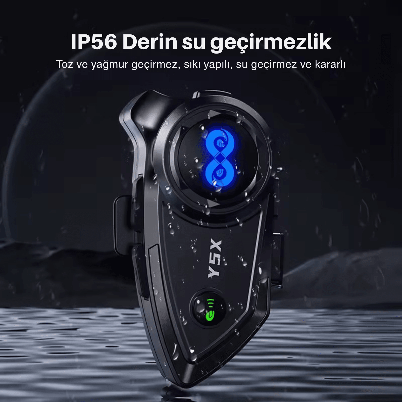 YAMA5X PRO 4’lü Grup Konuşmalı Kablosuz Kulaklık İnterkom
