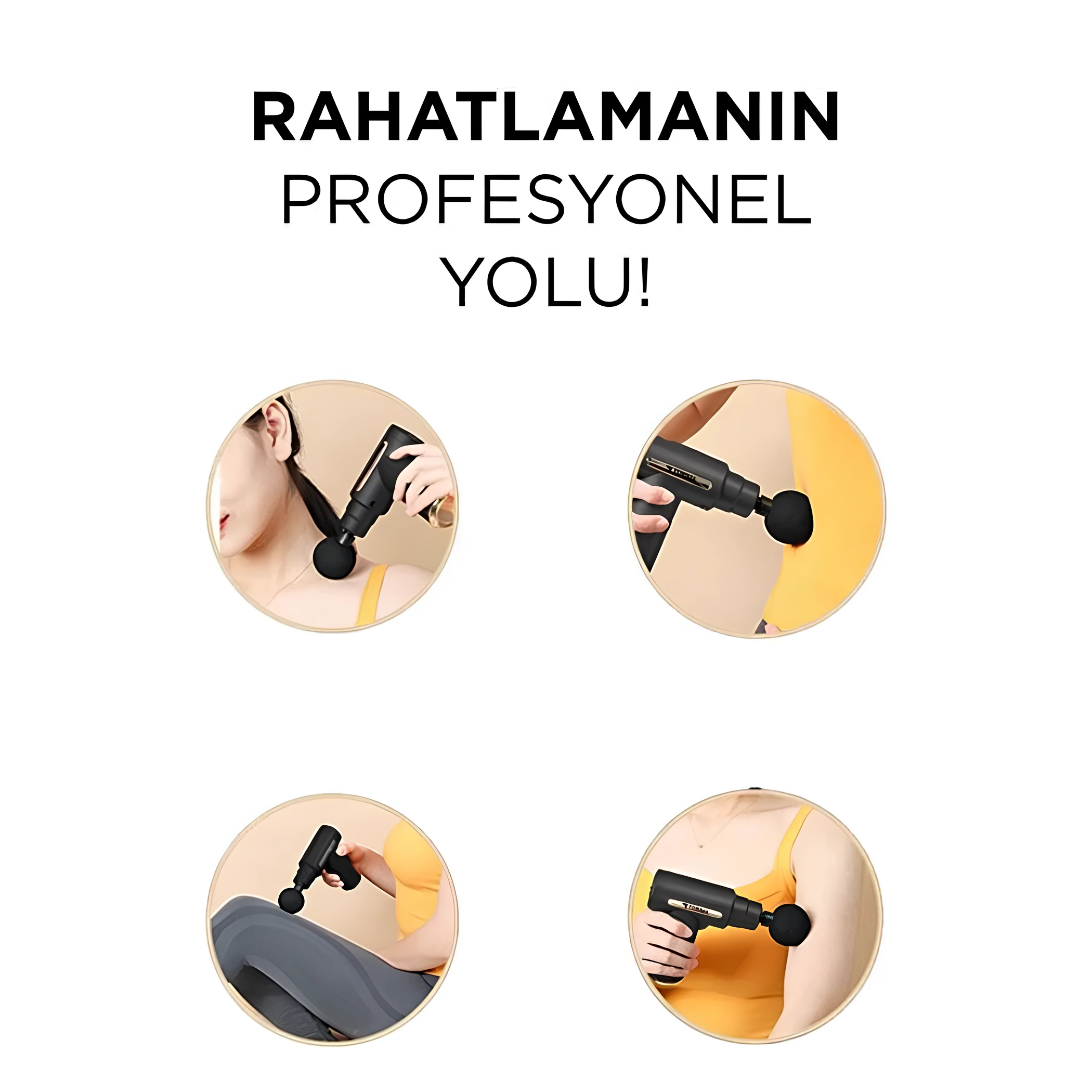 Darbeli Titreşimli Şarjlı Sporcu Masaj Tabancası