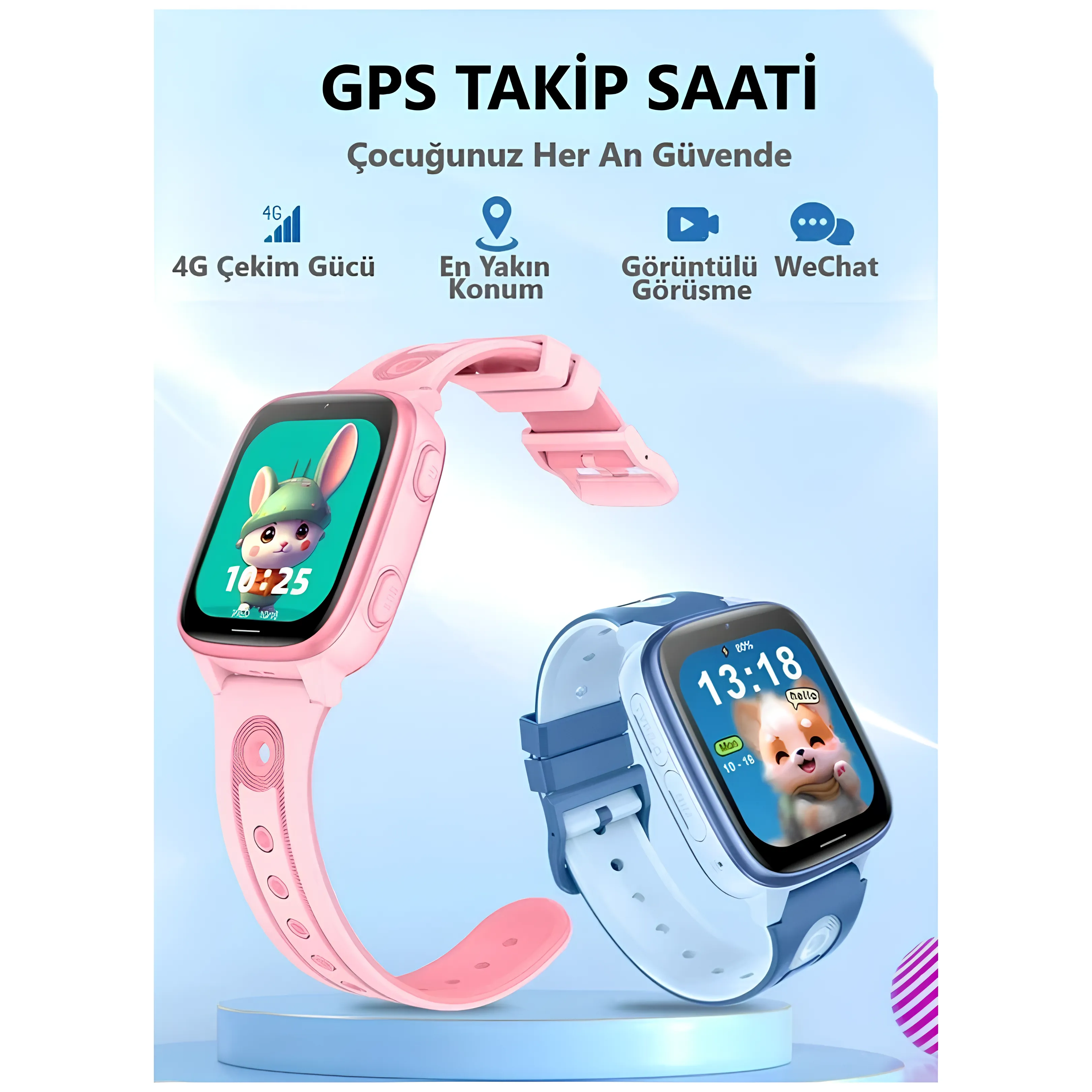 Wonlex CT23 4G GPS'li Çocuk Saati (Son Sürüm)