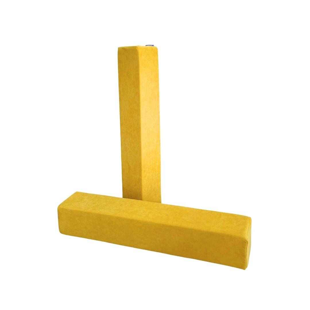 2'li Uzun Dikdörtgen Minder - Sarı