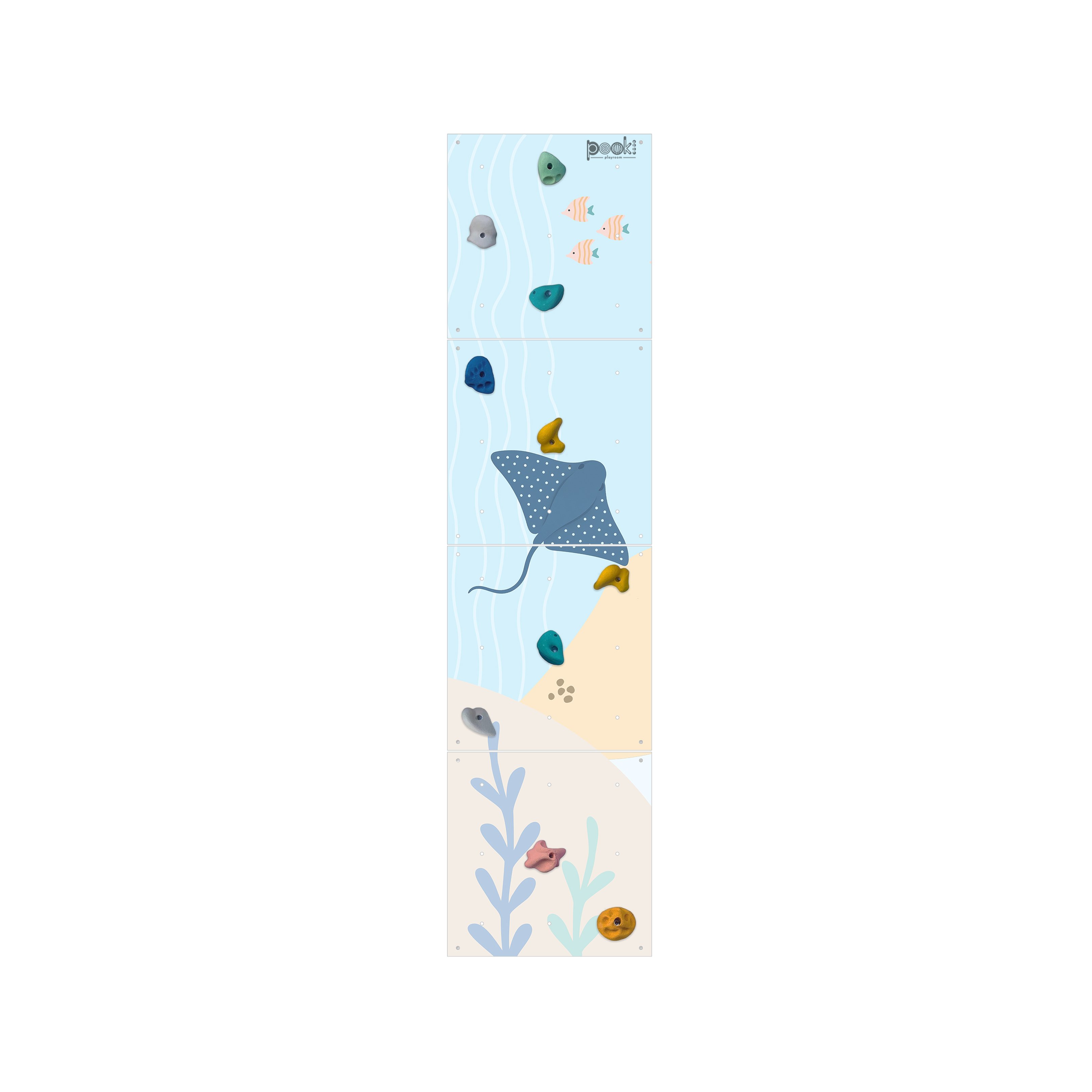 Okyanus Temalı Tırmanma Duvarı - 60x240