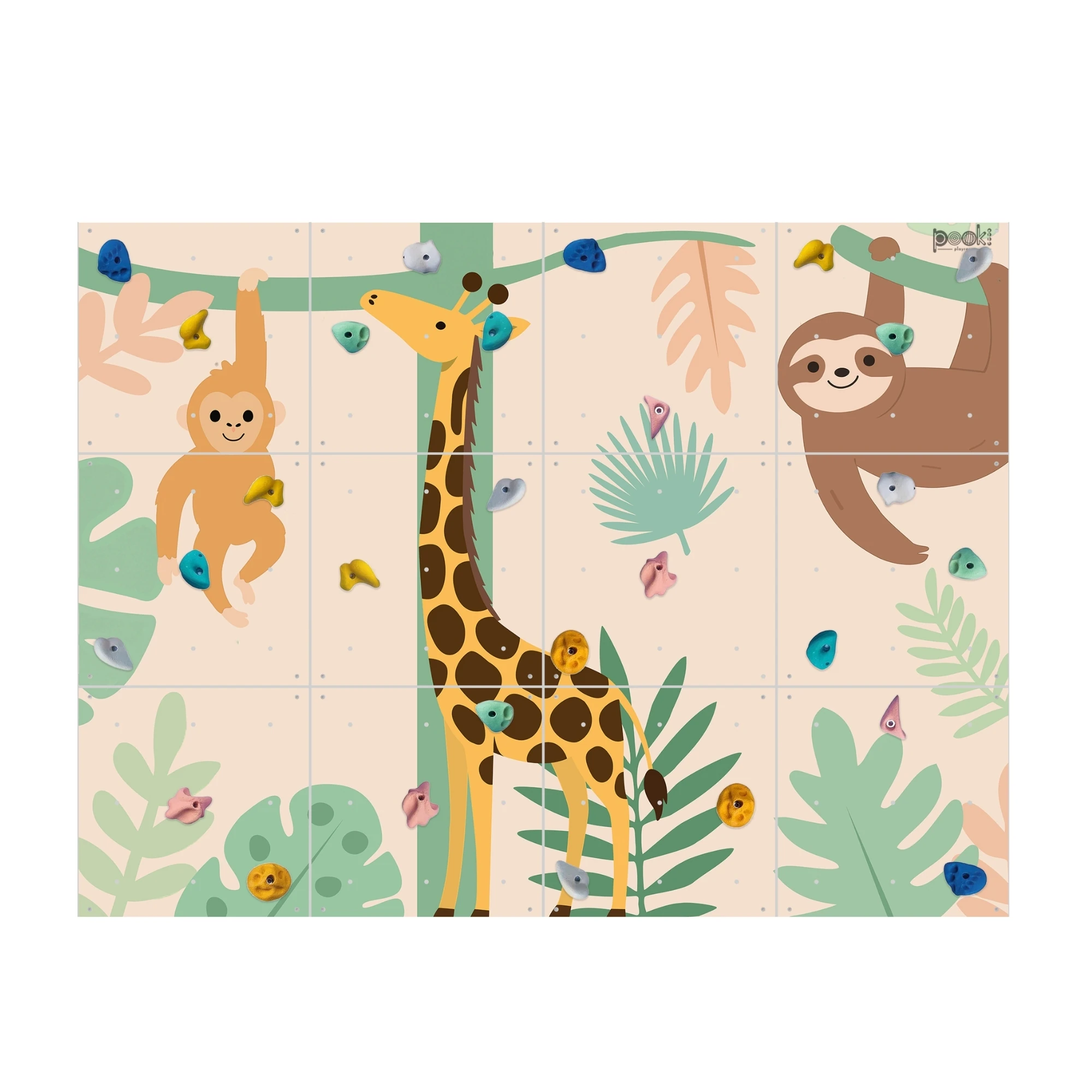 Safari Temalı Tırmanma Duvarı - 240x180