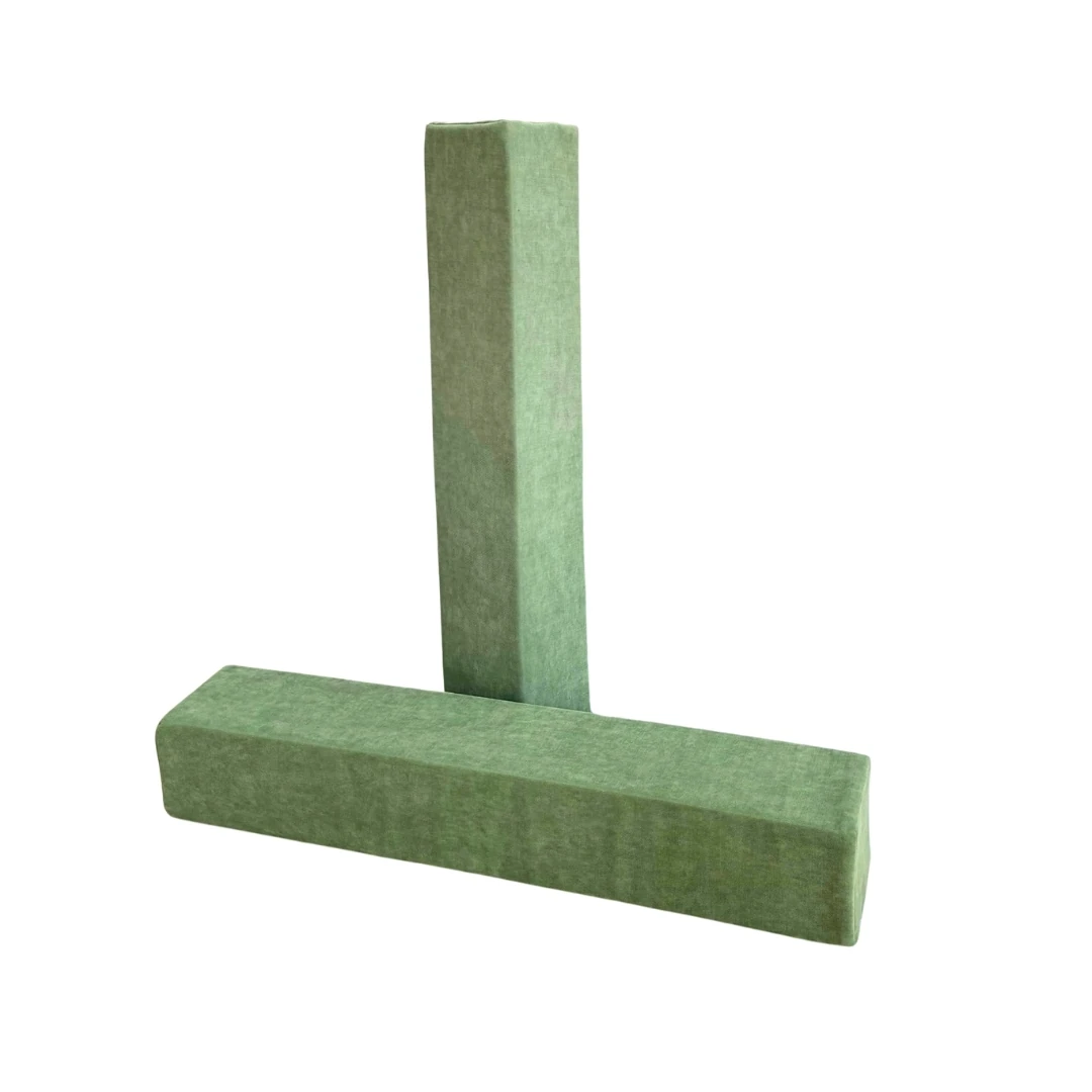 2'li Uzun Dikdörtgen Minder - Haki