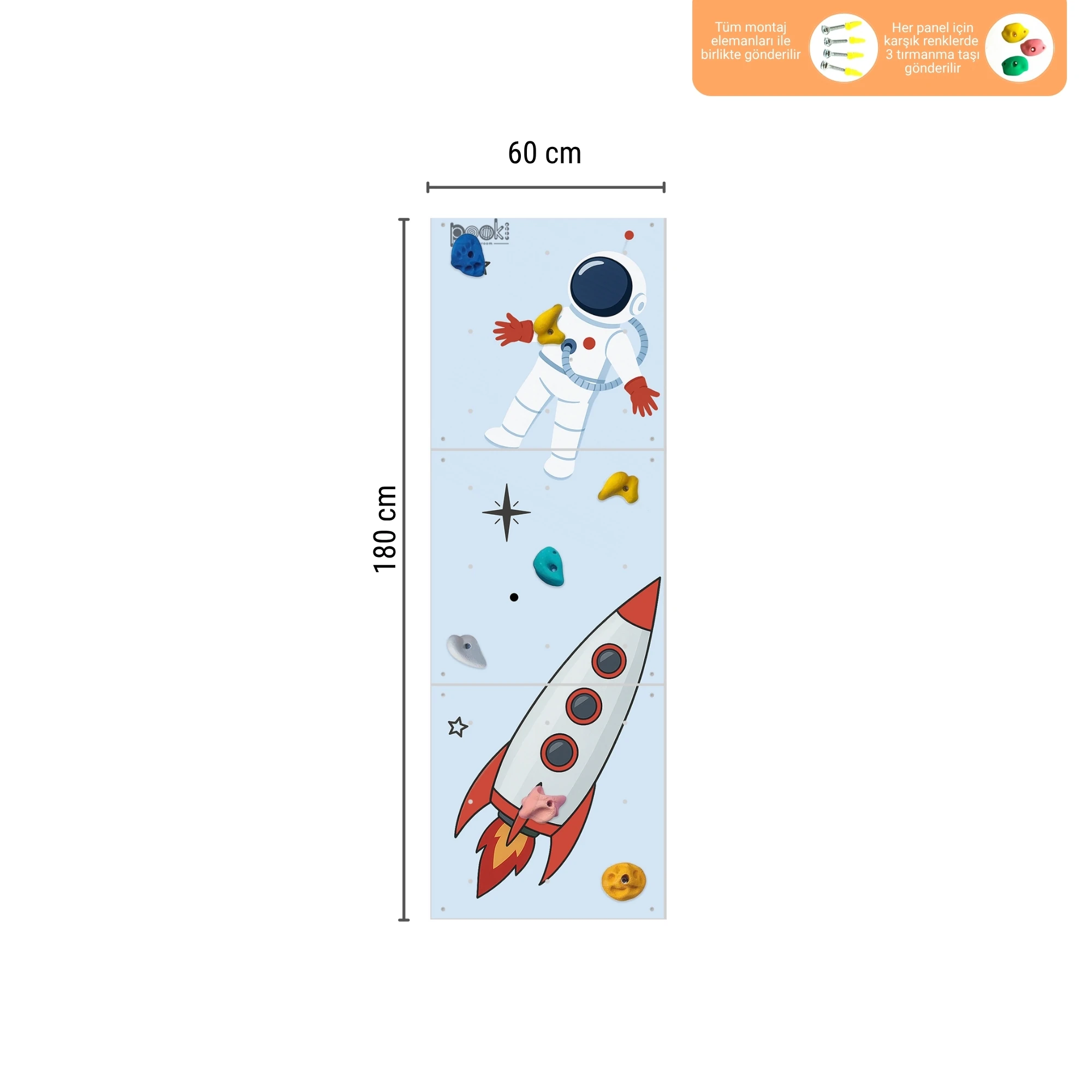 Uzay Temalı Tırmanma Duvarı