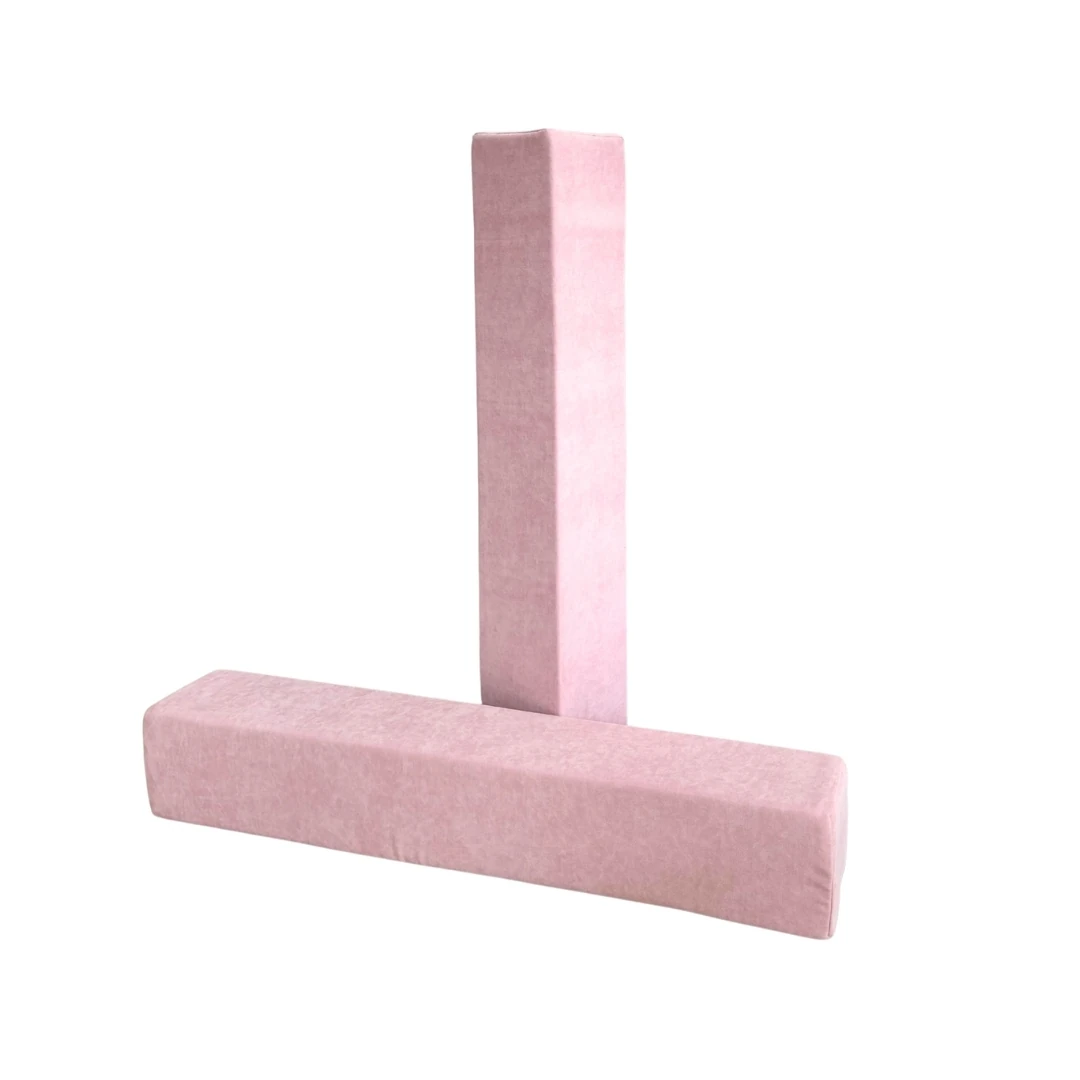 2'li Uzun Dikdörtgen Minder - Pembe