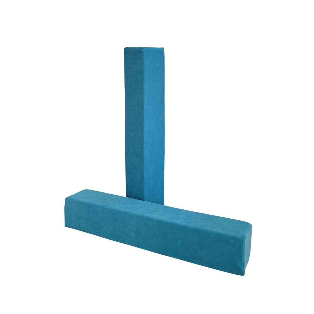 2'li Uzun Dikdörtgen Minder - Mavi