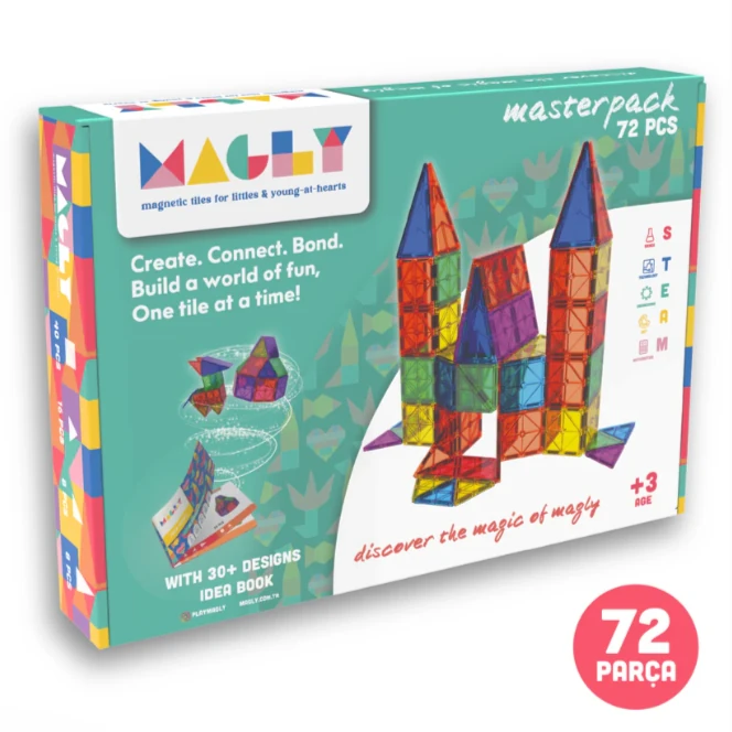 Magly Manyetik Yapı Blokları - 72 Parça