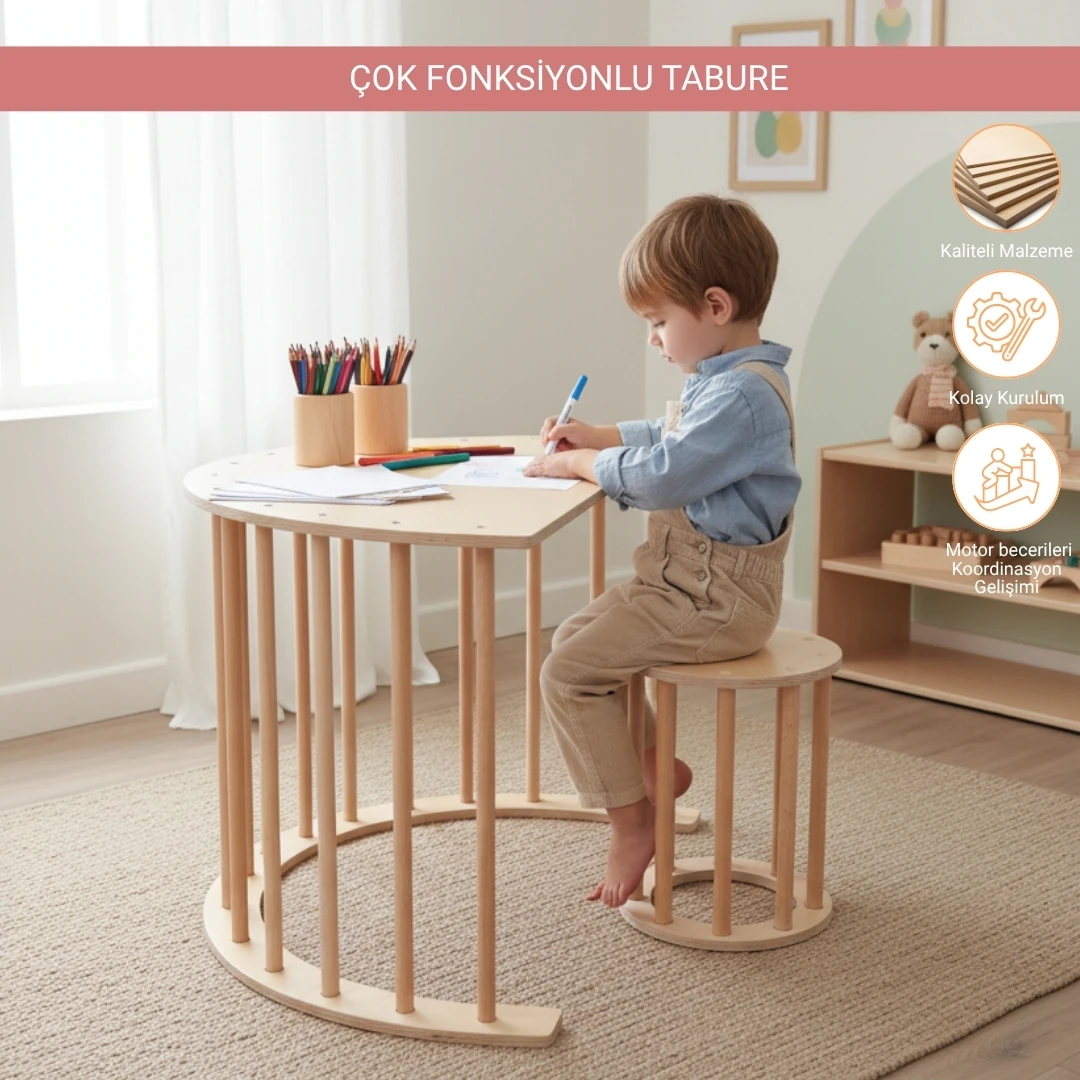 Montessori Pikler Halkası Sandalyesi