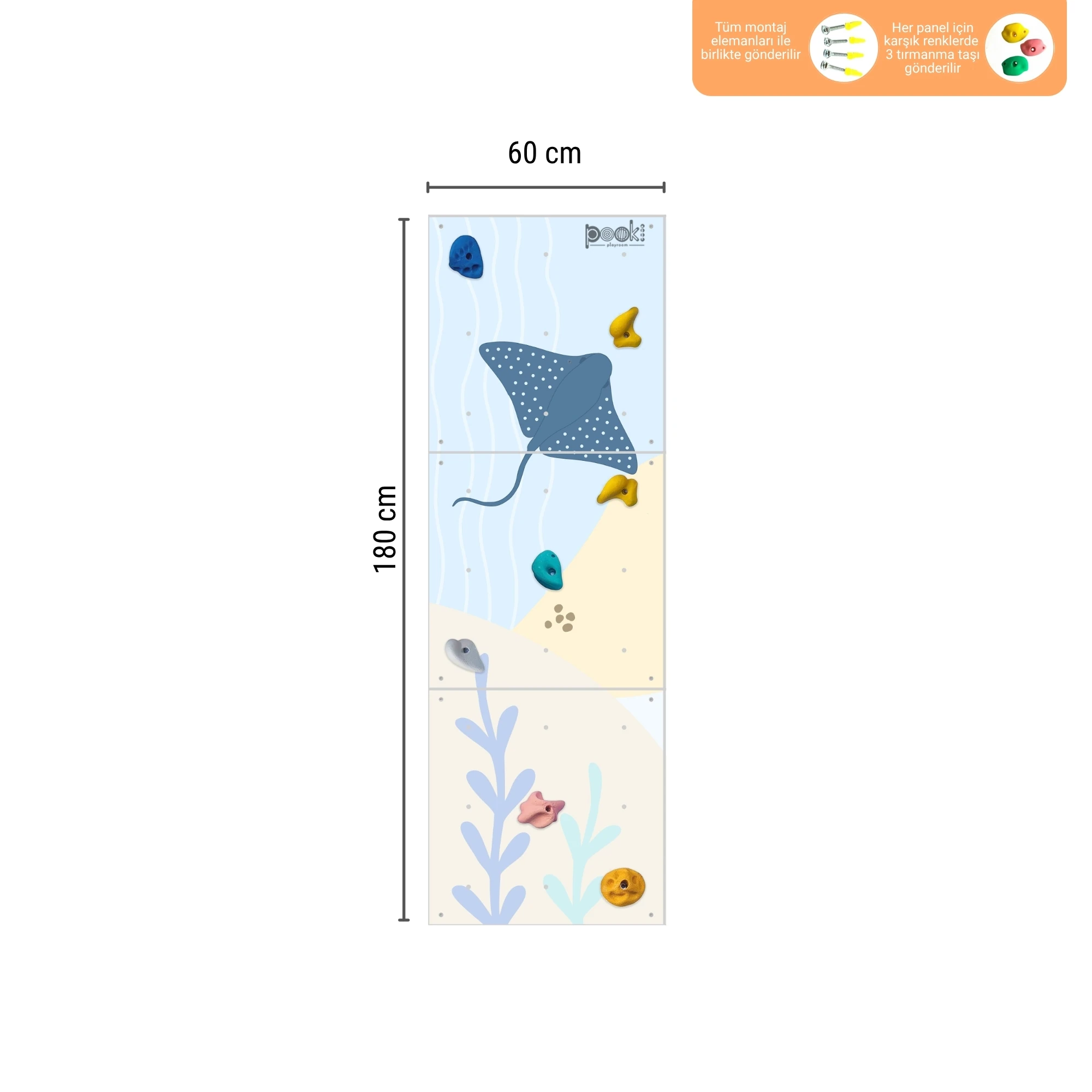 Okyanus Temalı Tırmanma Duvarı