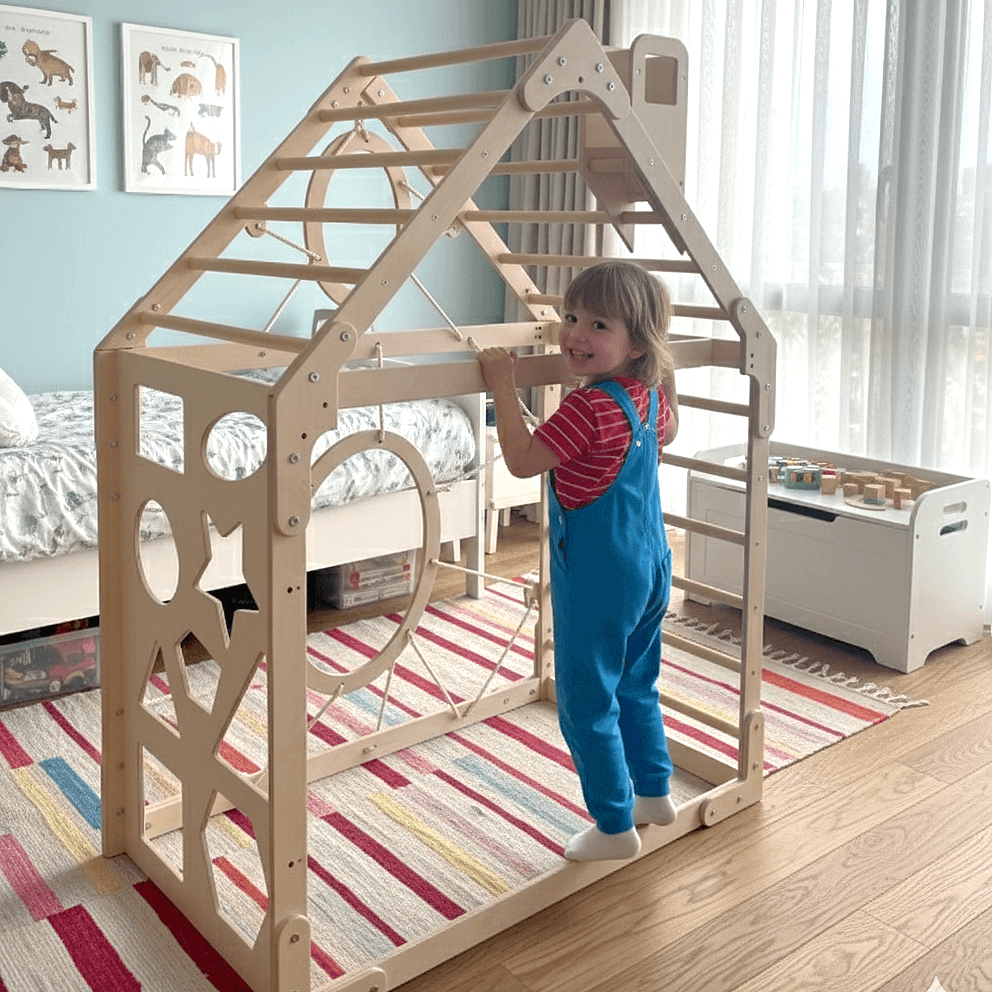 Montessori Ahşap Oyun Evi 