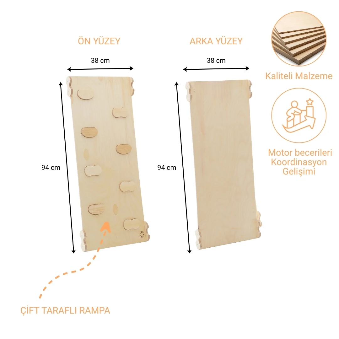 Montessori Çift Taraflı Rampa