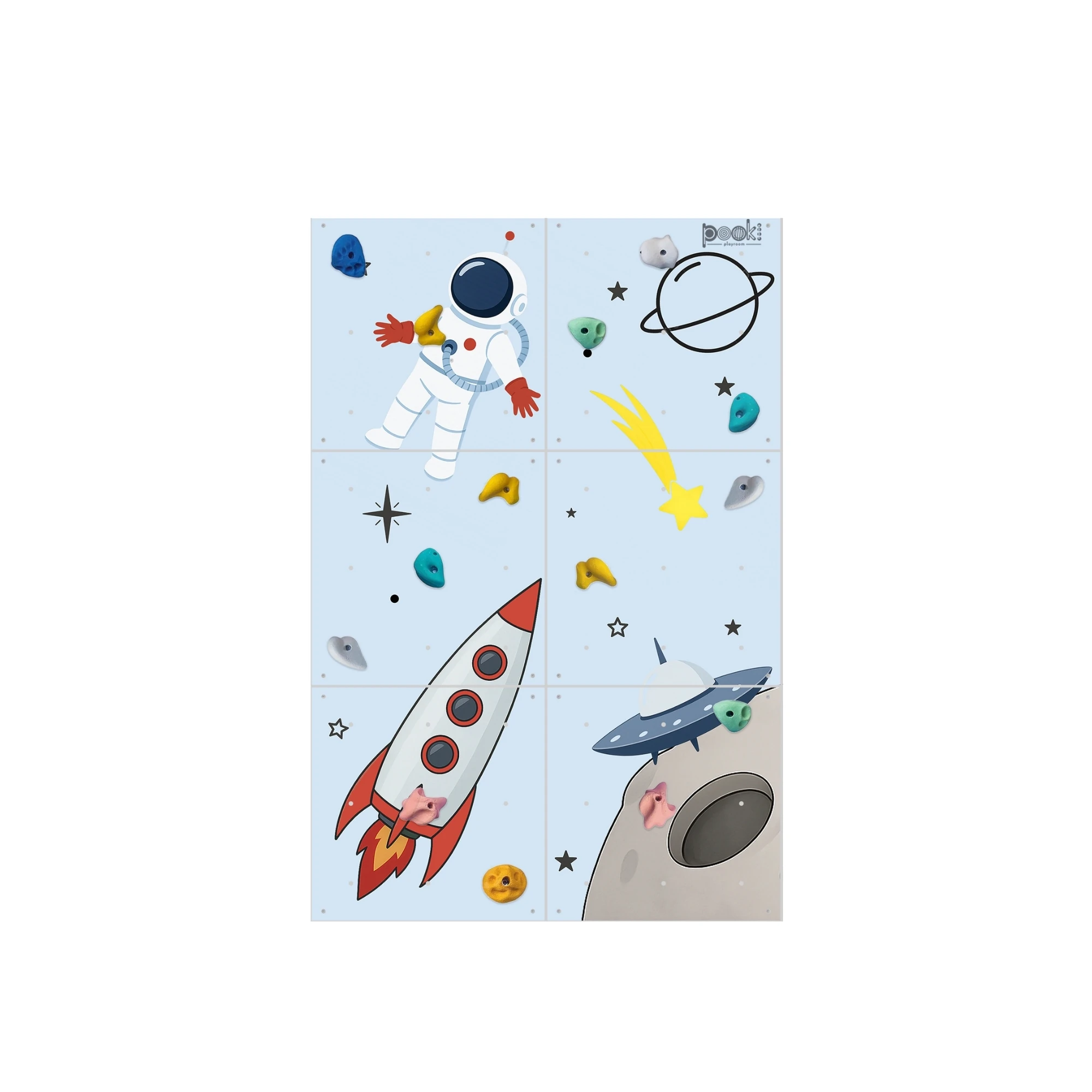 Uzay Temalı Tırmanma Duvarı - 120x180