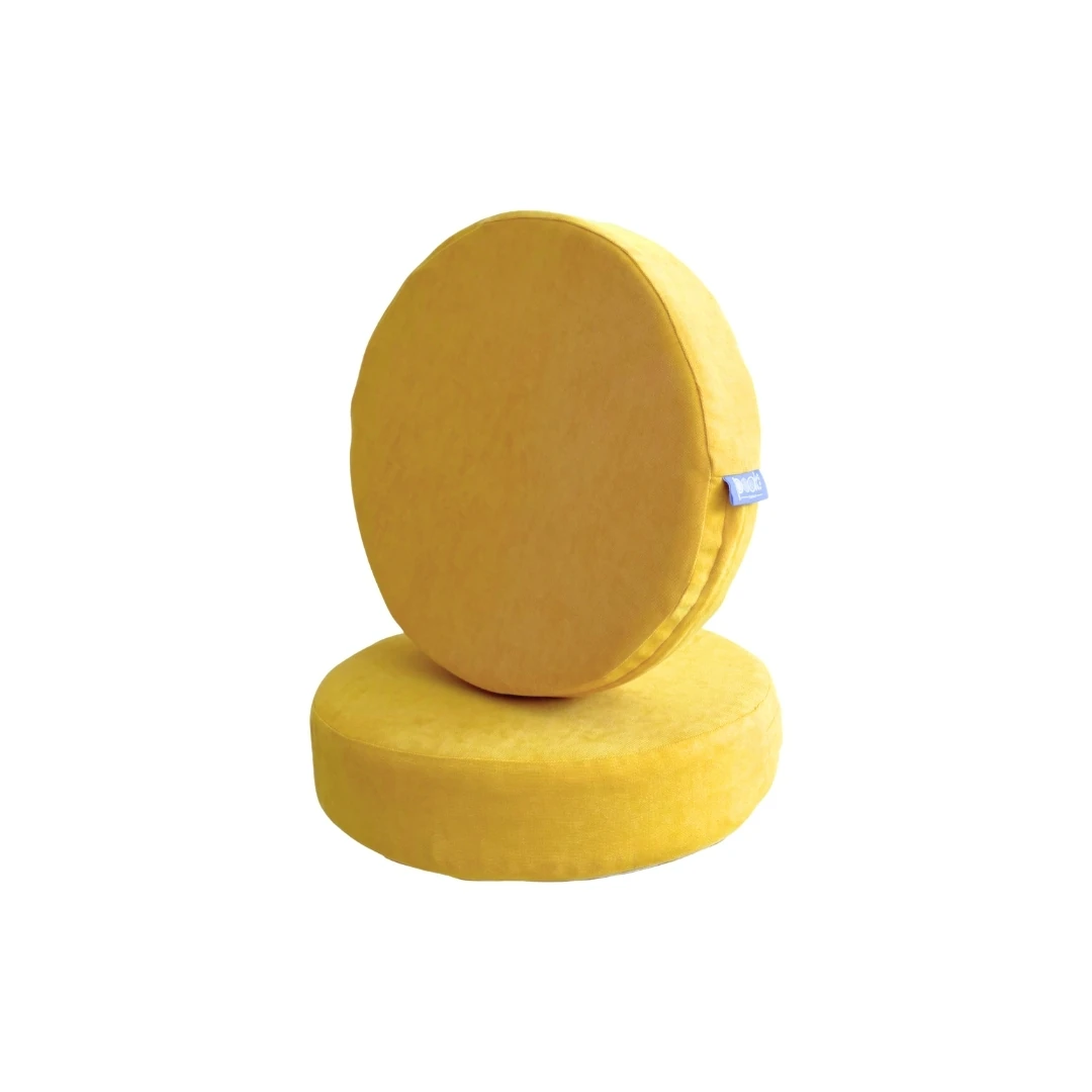 2'li Yuvarlak Minder - Sarı
