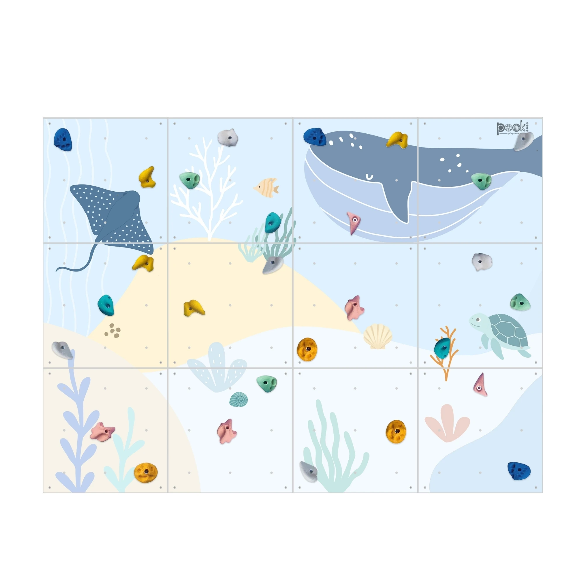 Okyanus Temalı Tırmanma Duvarı - 240x180