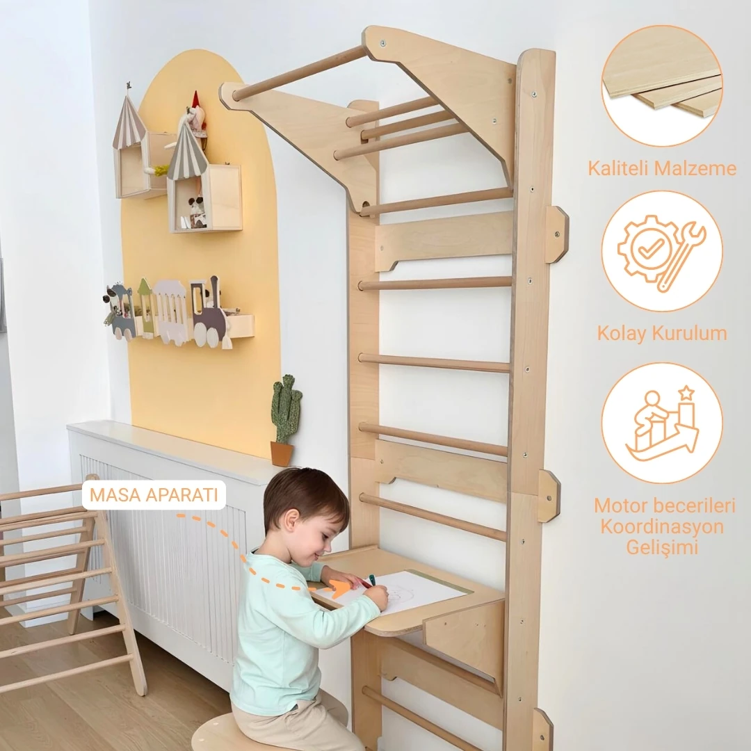 İsveç Tırmanma Duvarı Seti