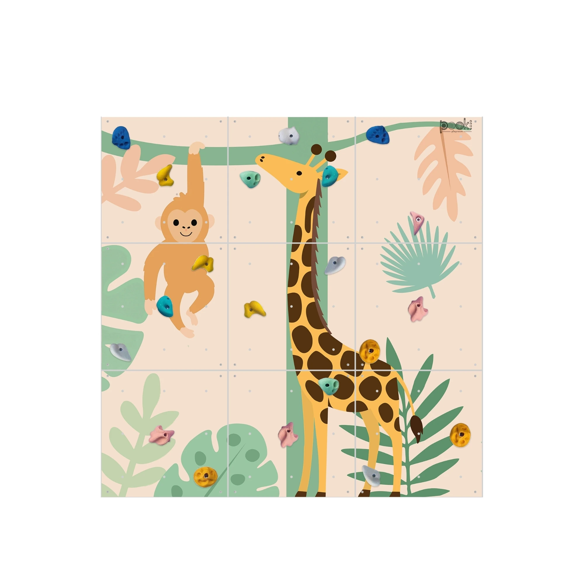 Safari Temalı Tırmanma Duvarı - 180x180