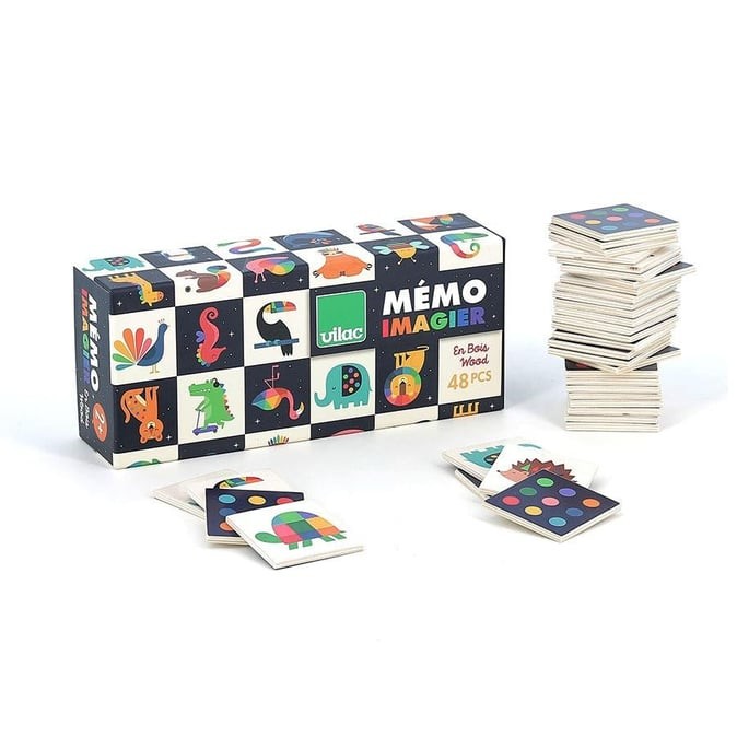  Vilac - Andy Westface Memory Game - Ahşap Hafıza Oyunu
