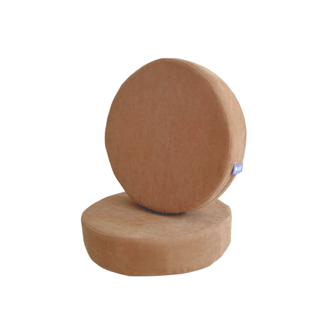 2'li Yuvarlak Minder - Kahverengi