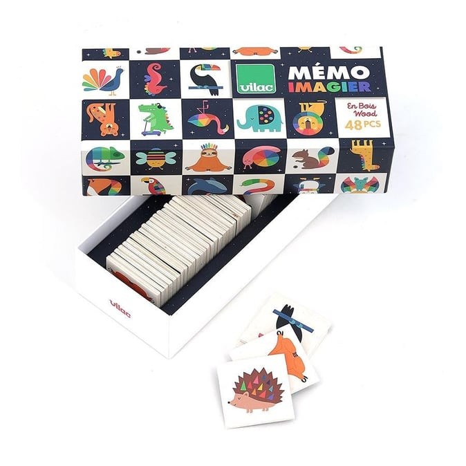 Vilac - Andy Westface Memory Game - Ahşap Hafıza Oyunu