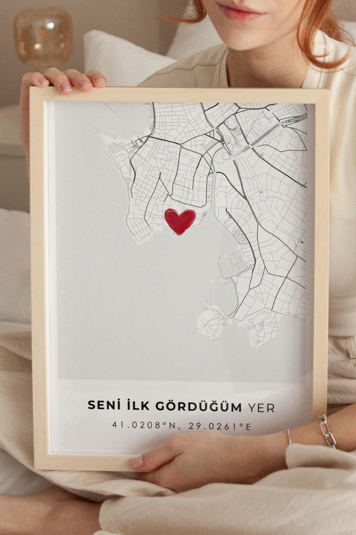 Seni Ilk Gördüğüm Yer 'moda Sahili' Çerçevesiz Poster, Sevdiğinize Ilk Buluşma Istanbul Hediye
