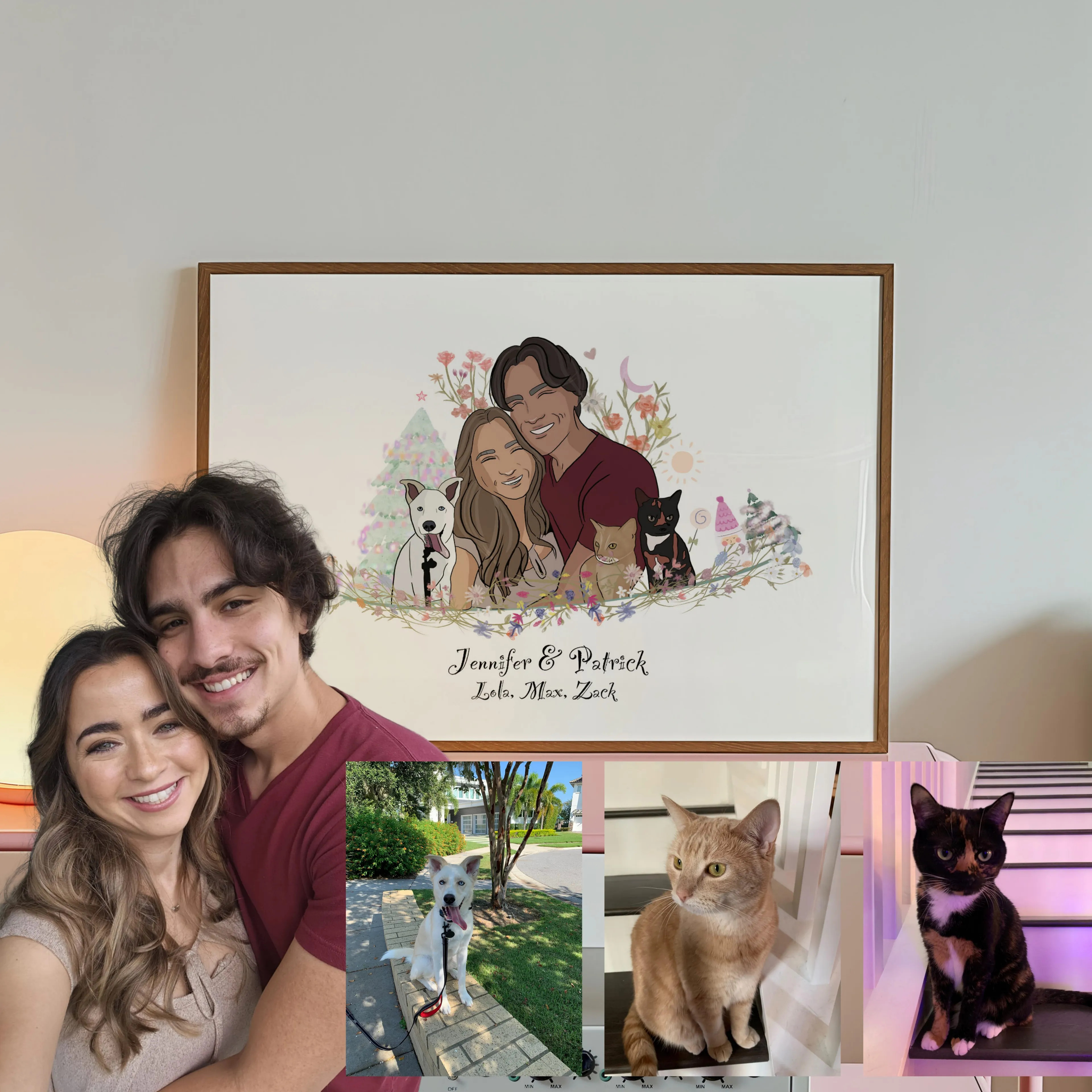 Yılbaşı Temalı Aile Portresi 