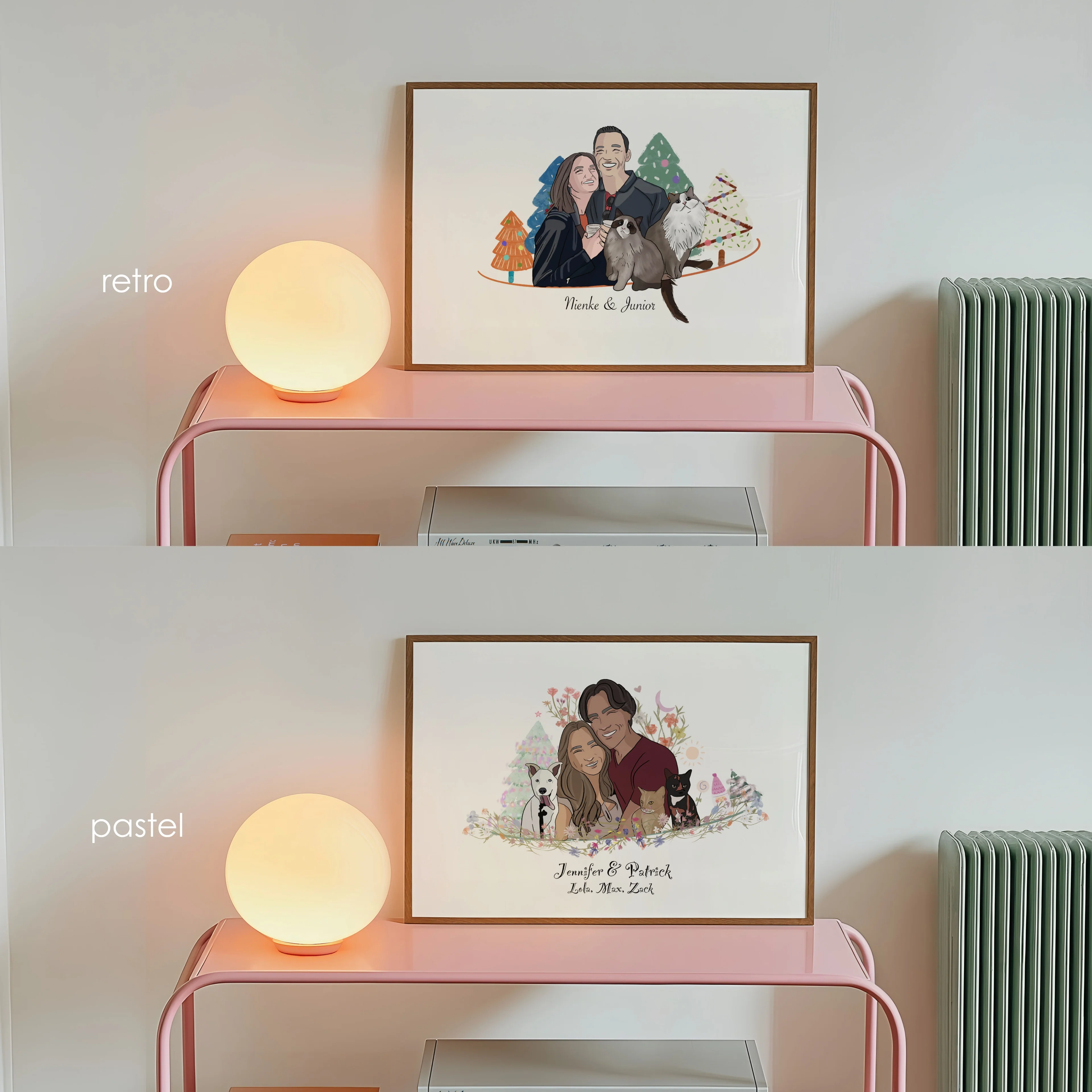 Yılbaşı Temalı Aile Portresi 