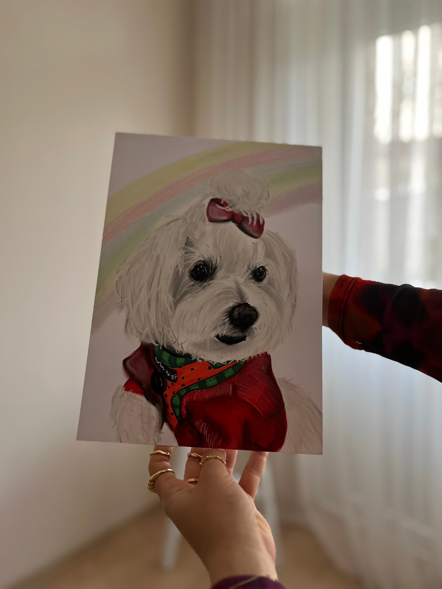 Pastel Gökkuşağı Evcil Hayvan Portresi