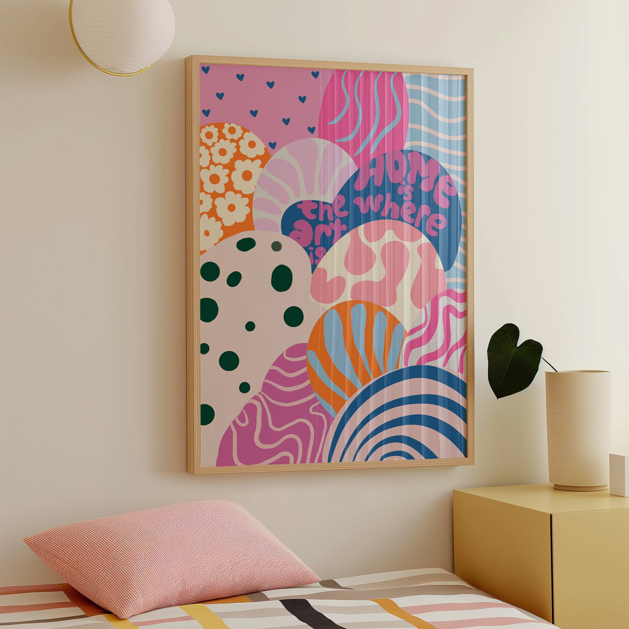  'Home is Where the Art is' Çerçevesiz Poster
