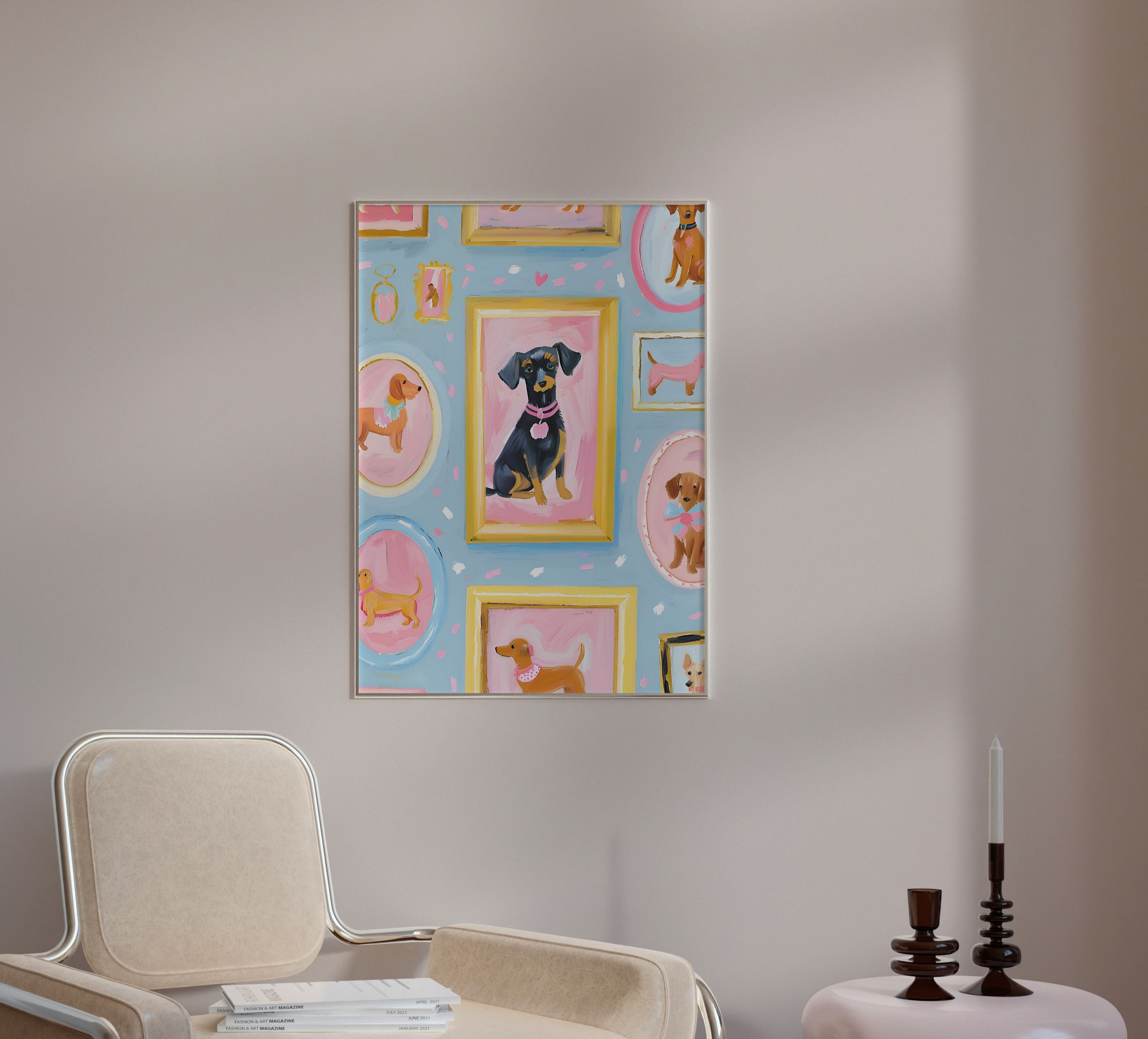 Pawtraits of Joy Çerçevesiz Poster