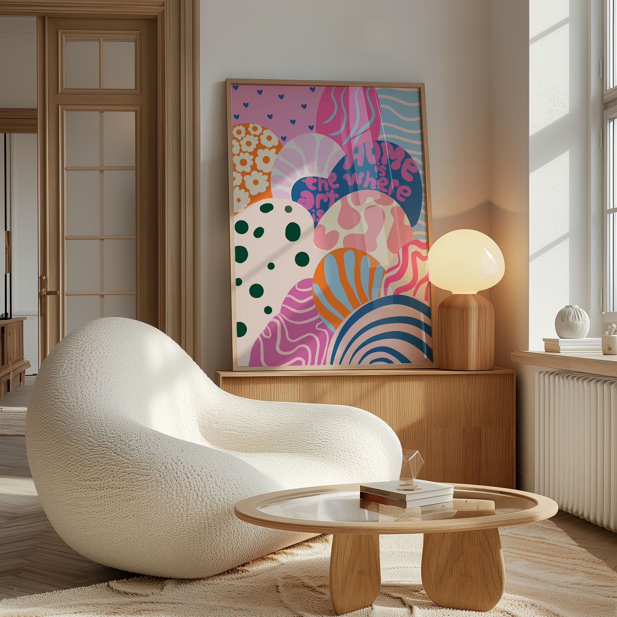  'Home is Where the Art is' Çerçevesiz Poster