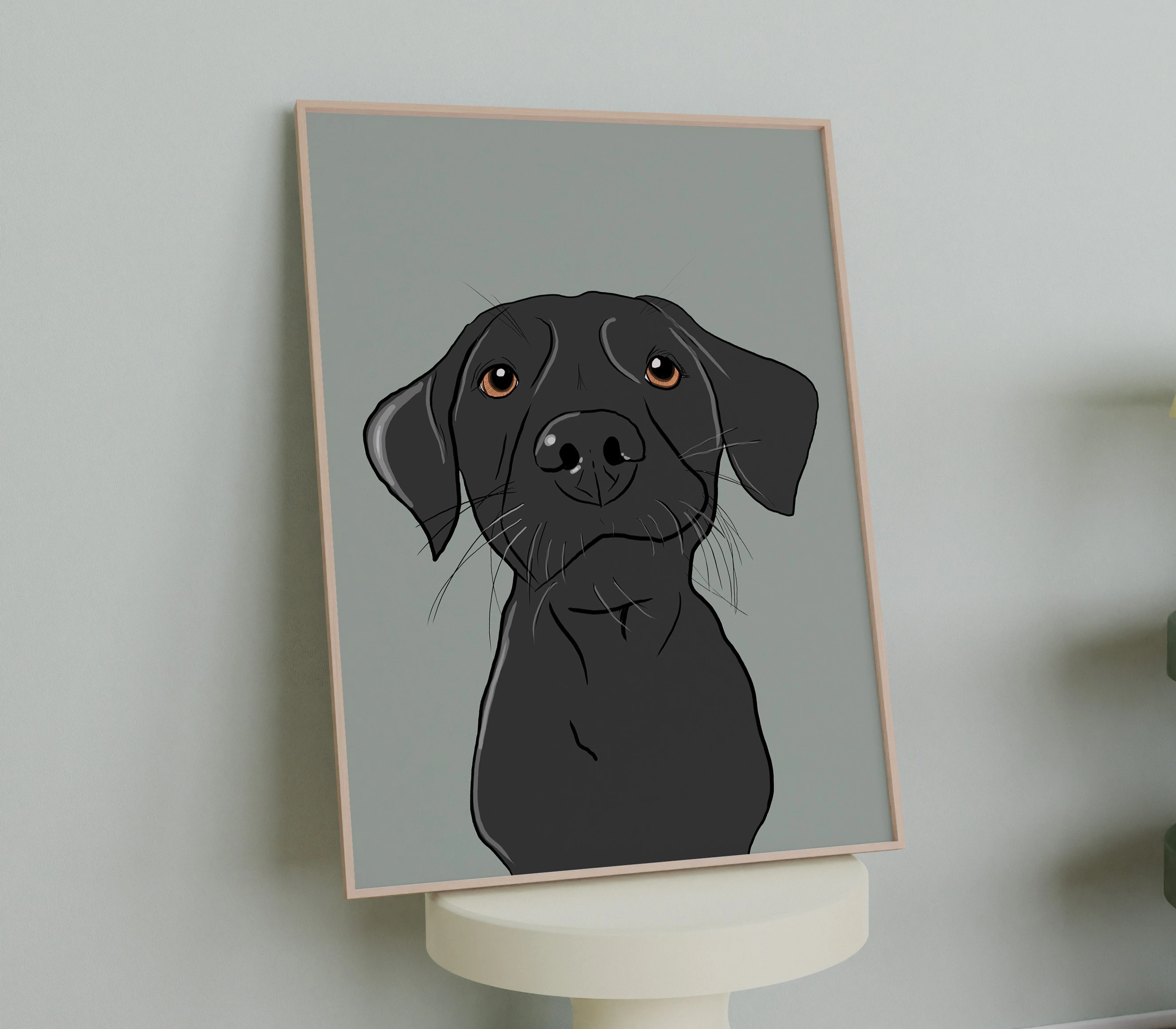 Cartoon Hayvan Portresi - Green