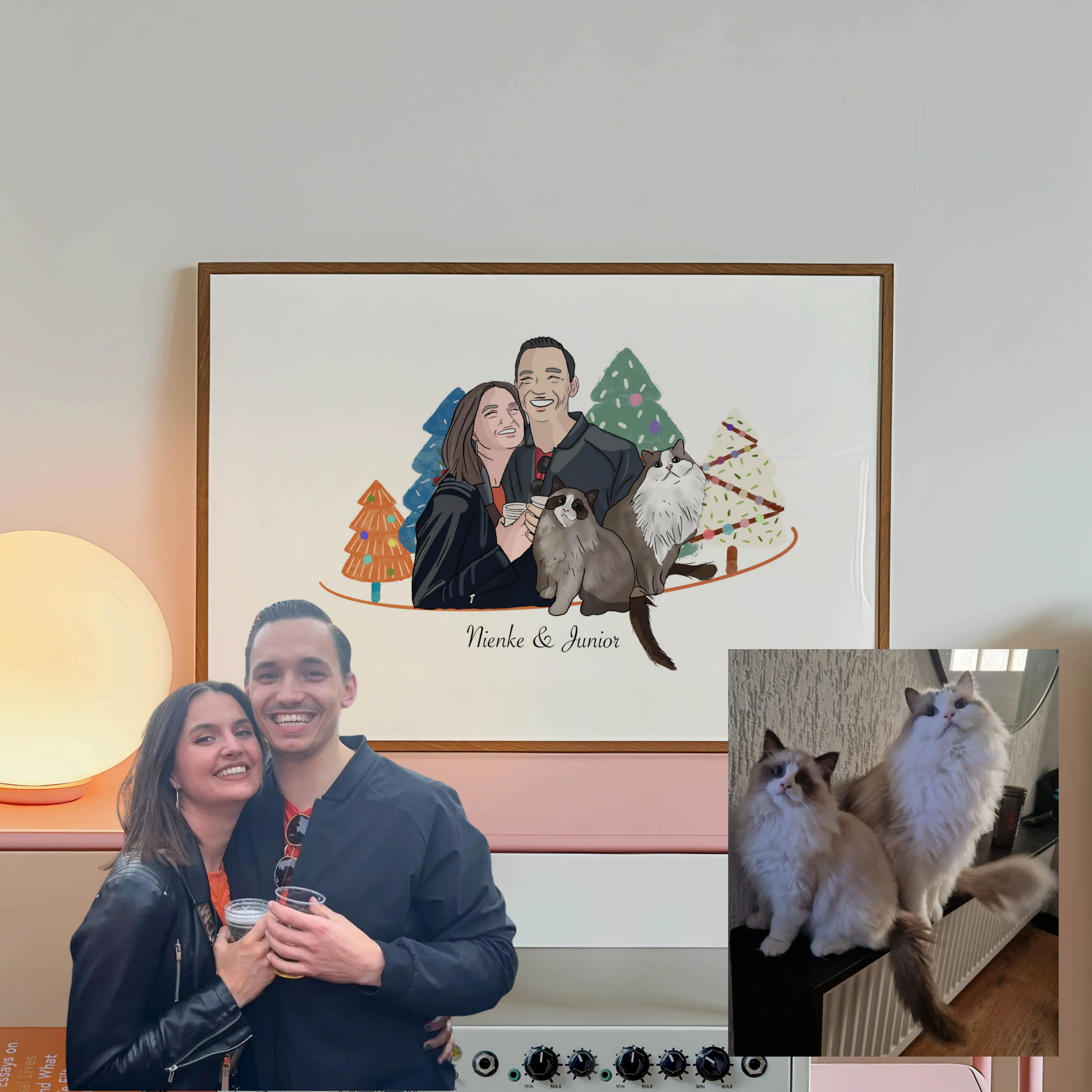 Yılbaşı Temalı Aile Portresi 