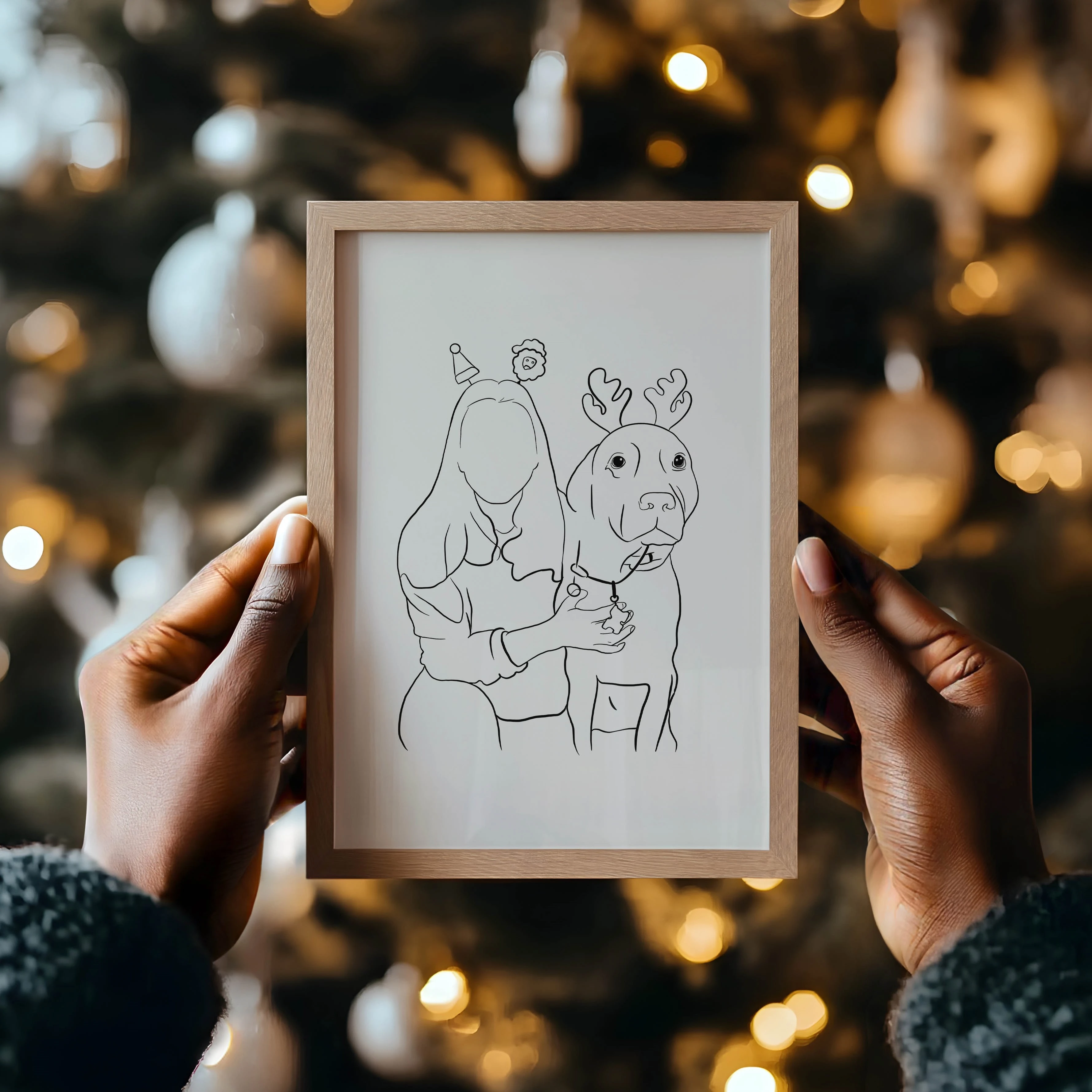 İnsan & Hayvan Portresi Çizgi Tasarım