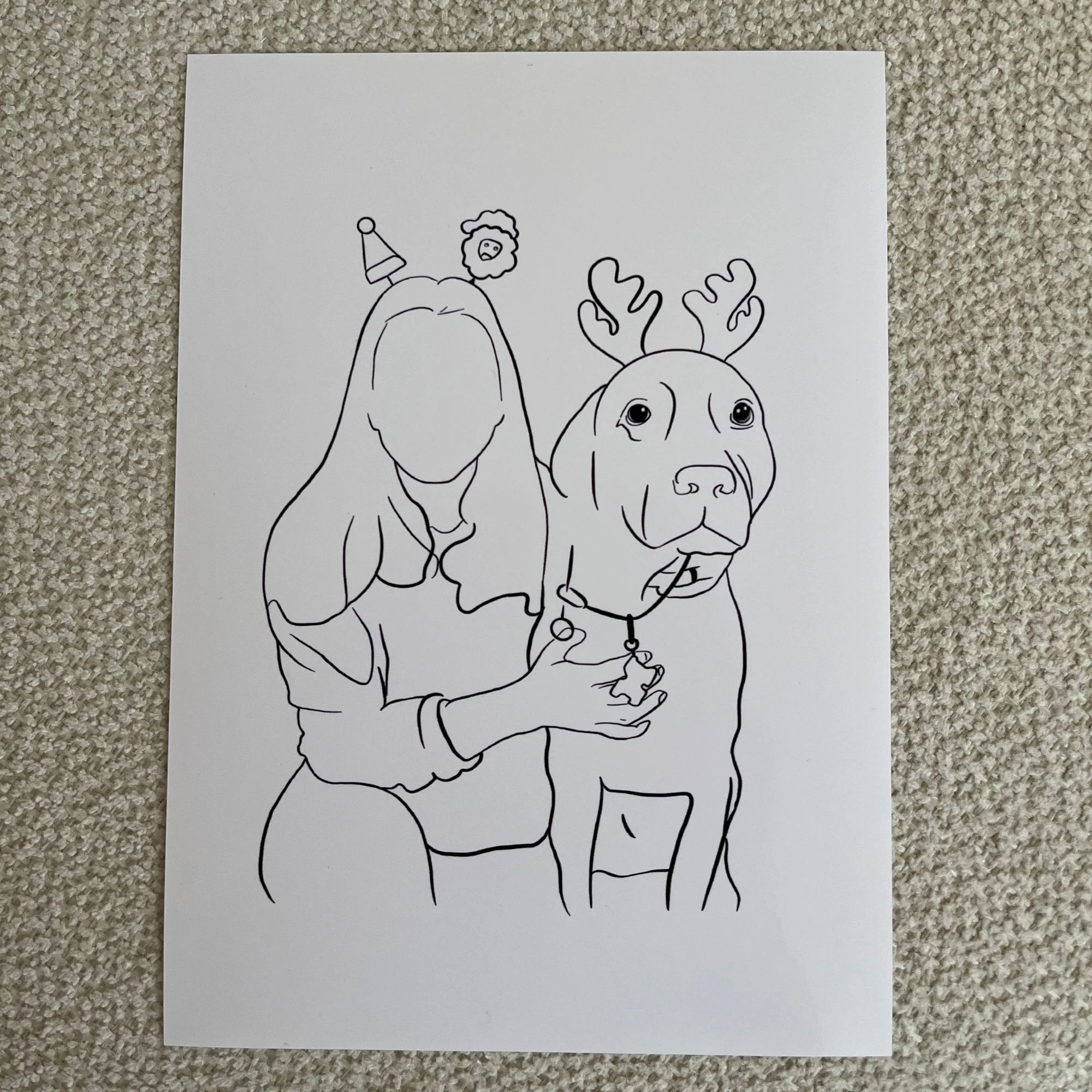 İnsan & Hayvan Portresi Çizgi Tasarım