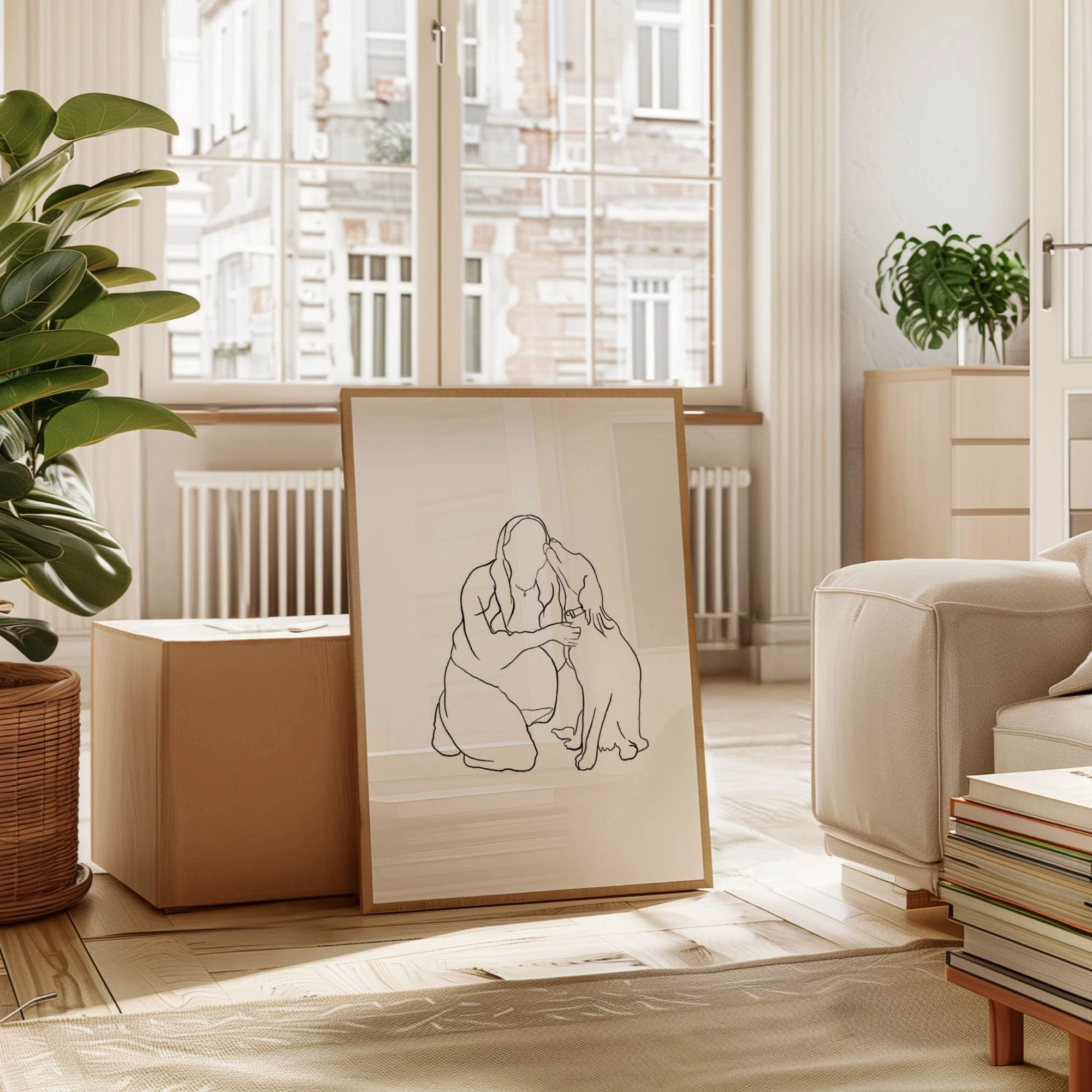 İnsan & Hayvan Portresi Çizgi Tasarım