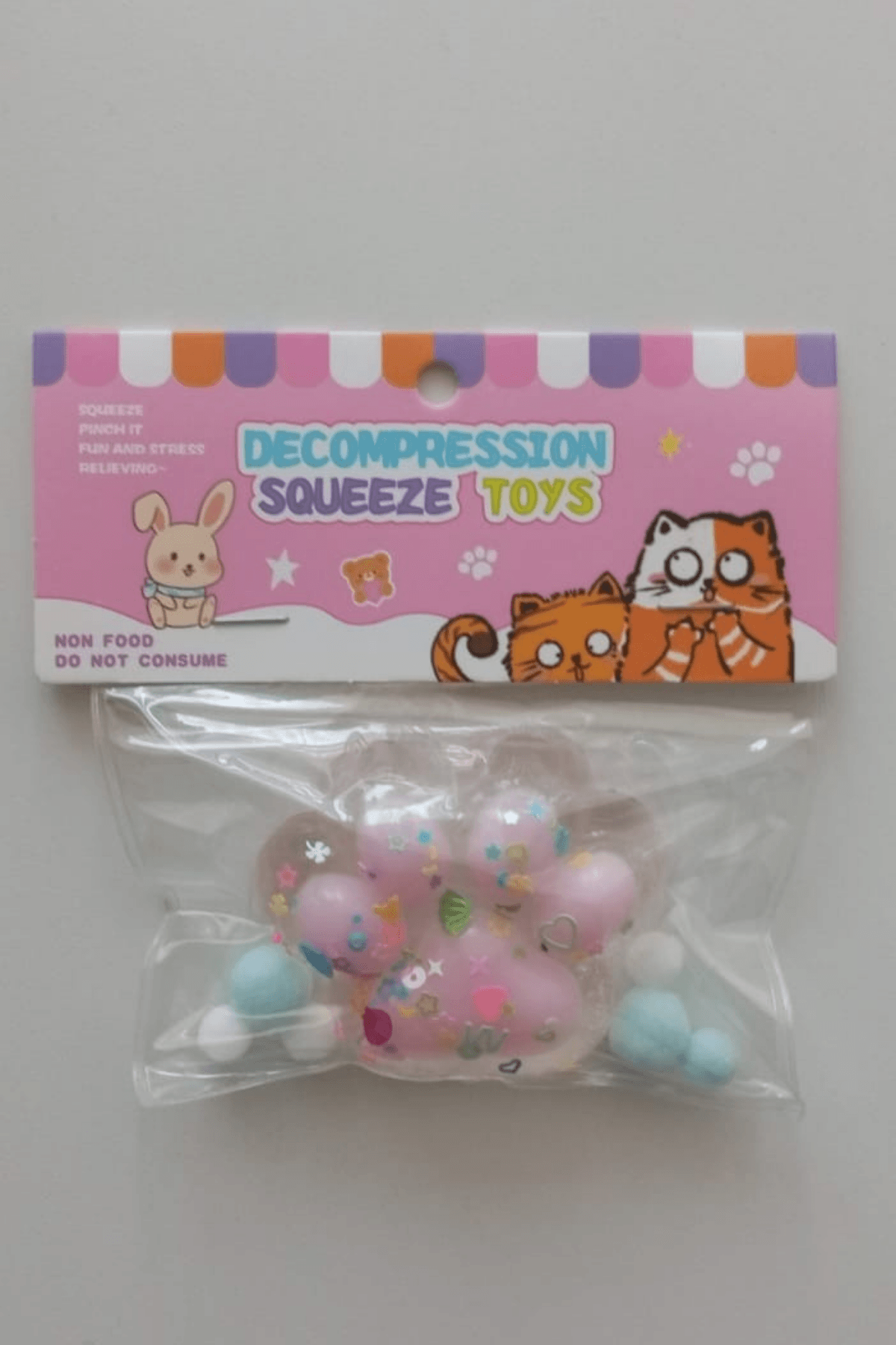 Sevimli Küçük Squishy Kedi Pati Pati Sıkma Sukuşi