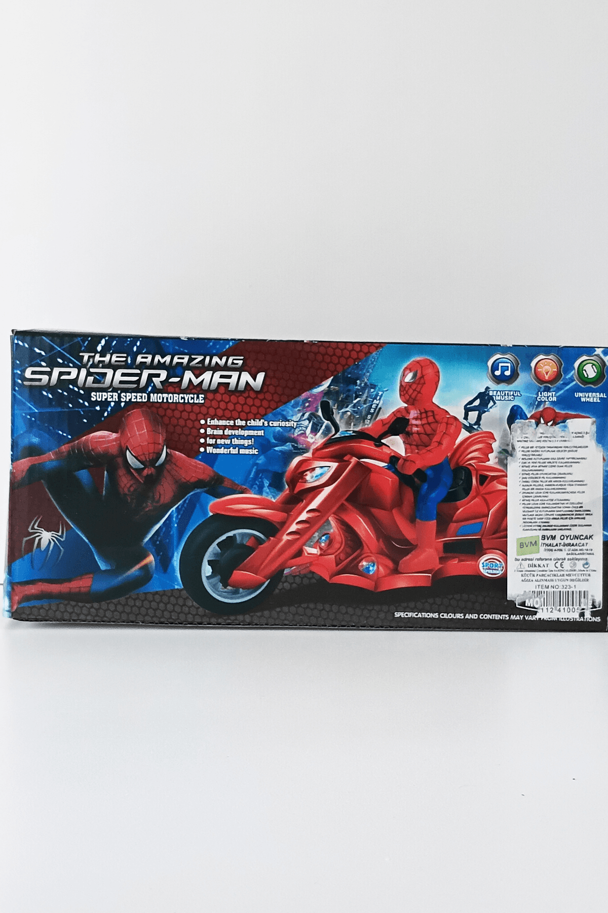 Muhteşem  Spidermn ve  süper  hızlı motosiklet
