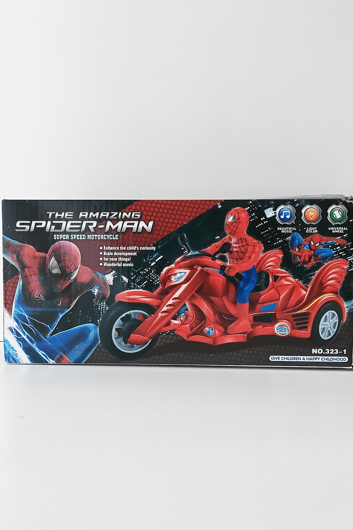 Muhteşem  Spidermn ve  süper  hızlı motosiklet