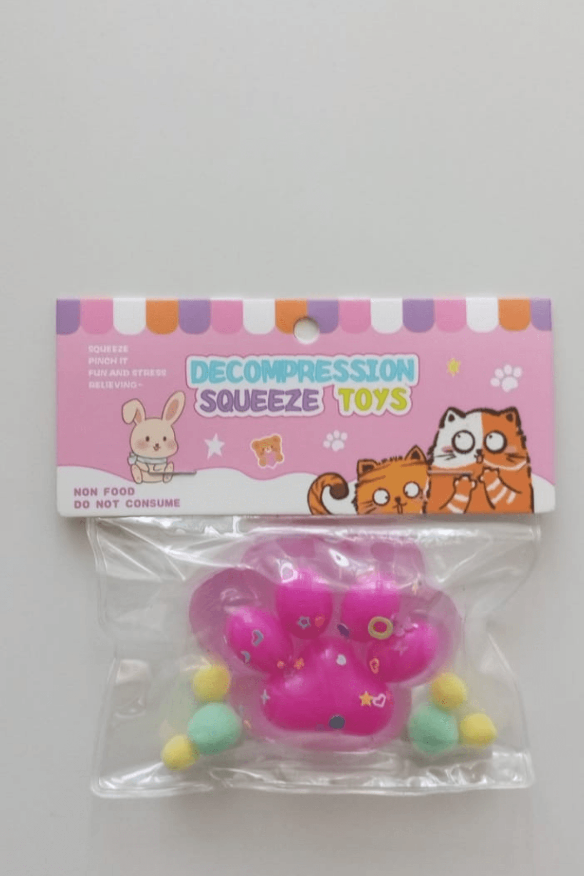 Sevimli Küçük Squishy Kedi Pati Pati Sıkma Sukuşi